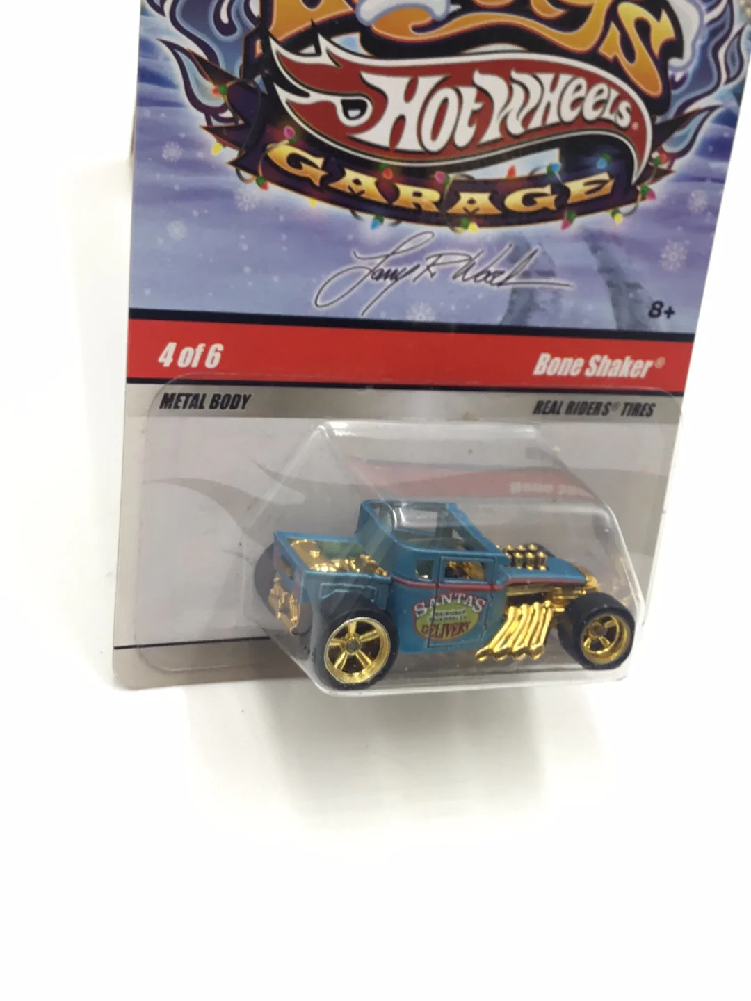 Hot wheels Larrys garage Xmas 4 of 6 Bone Shaker real riders with protector - Image 3