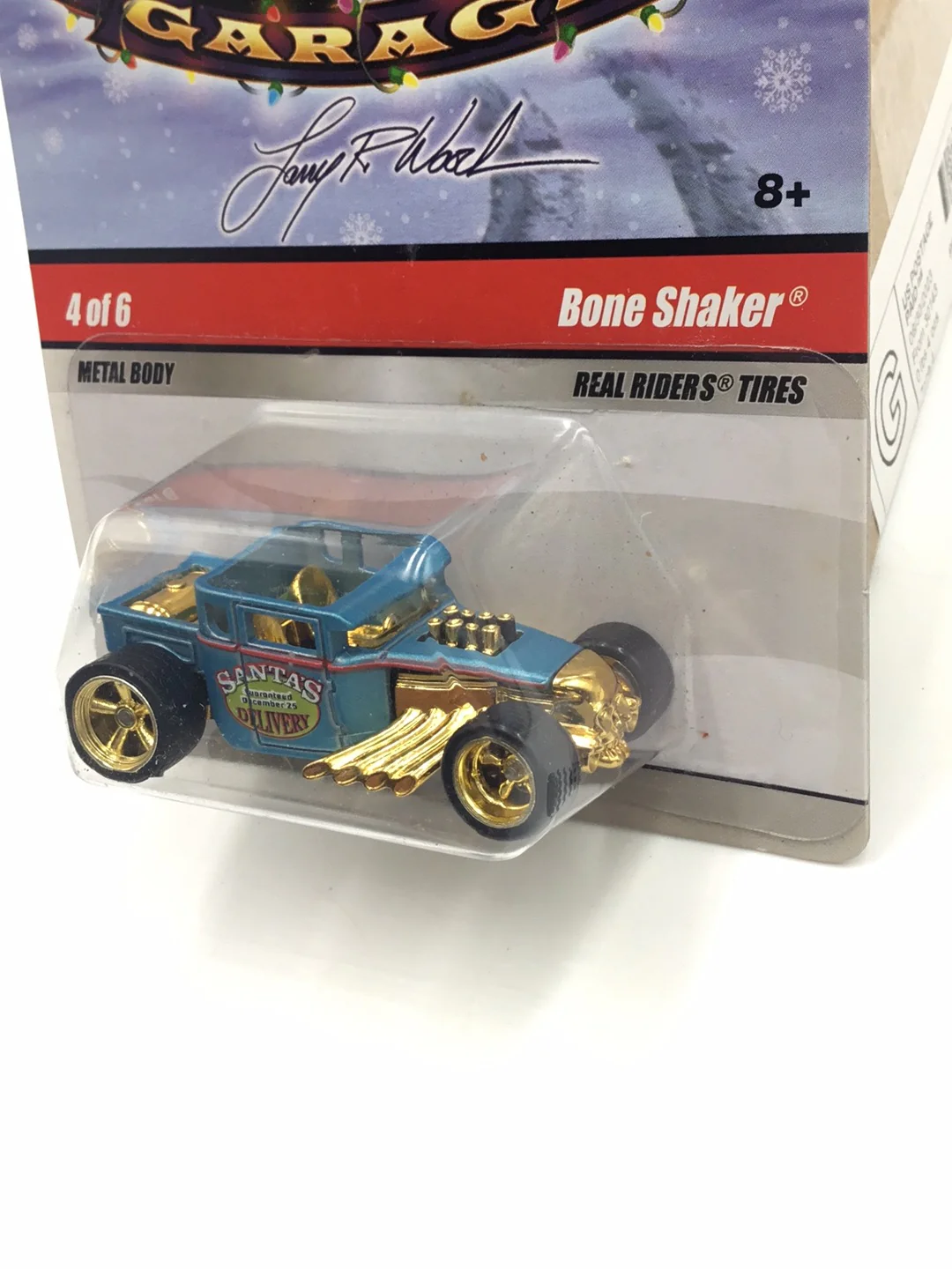 Hot wheels Larrys garage Xmas 4 of 6 Bone Shaker real riders with protector - Image 4