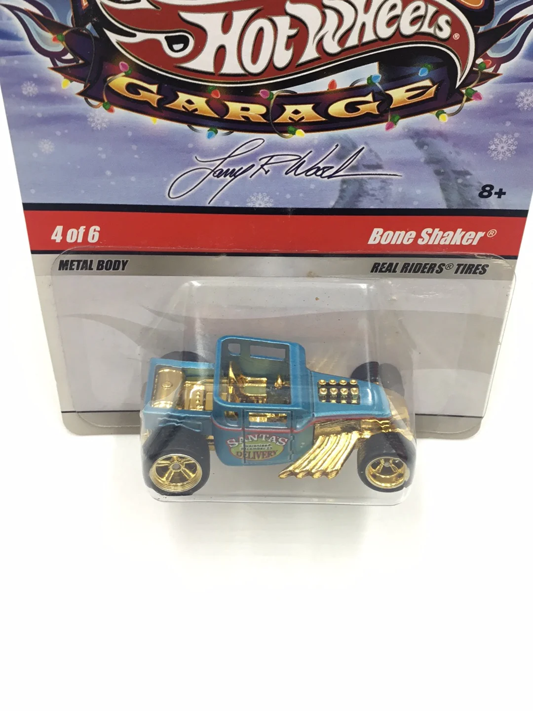 Hot wheels Larrys garage Xmas 4 of 6 Bone Shaker real riders with protector - Image 5