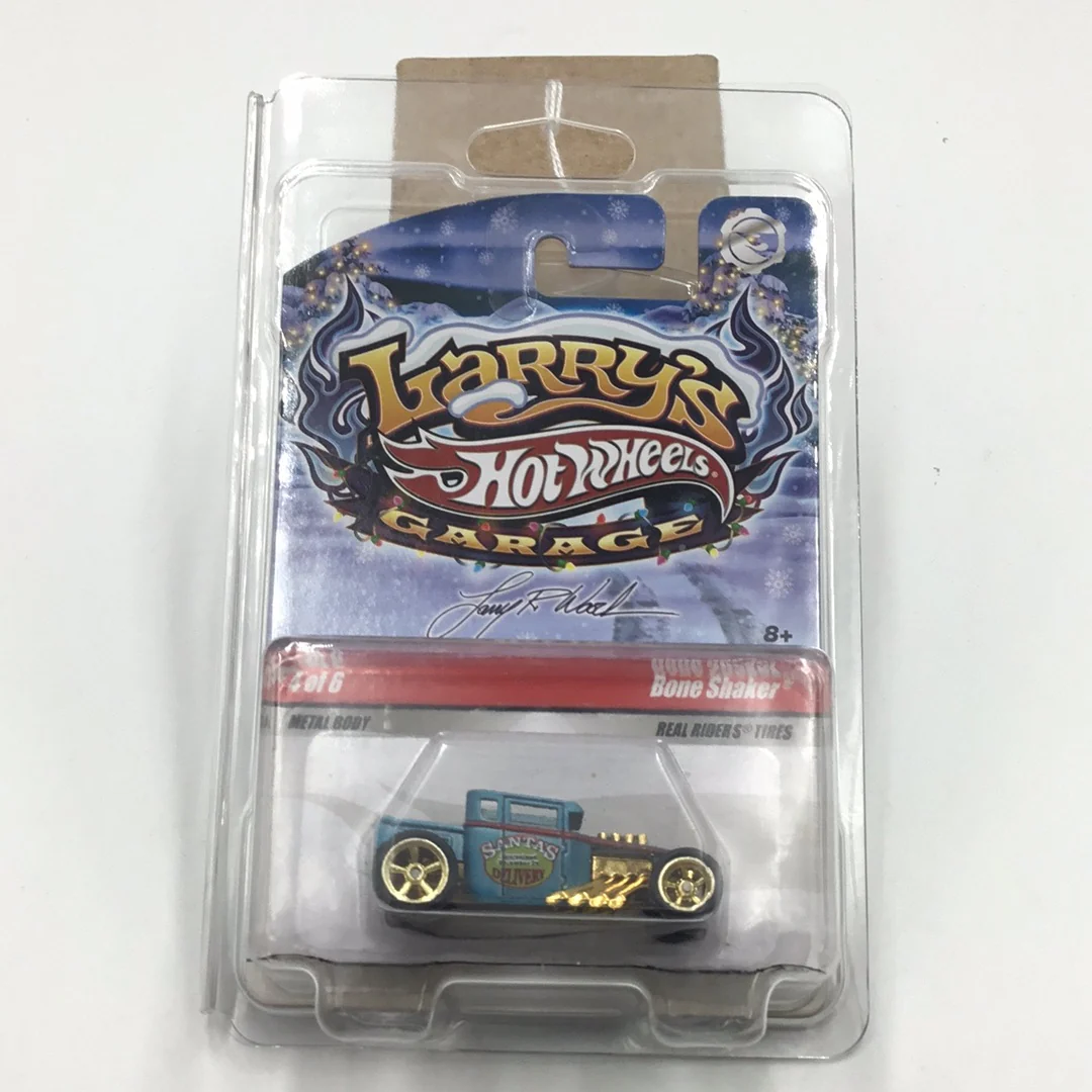 Hot wheels Larrys garage Xmas 4 of 6 Bone Shaker real riders with protector - Image 7