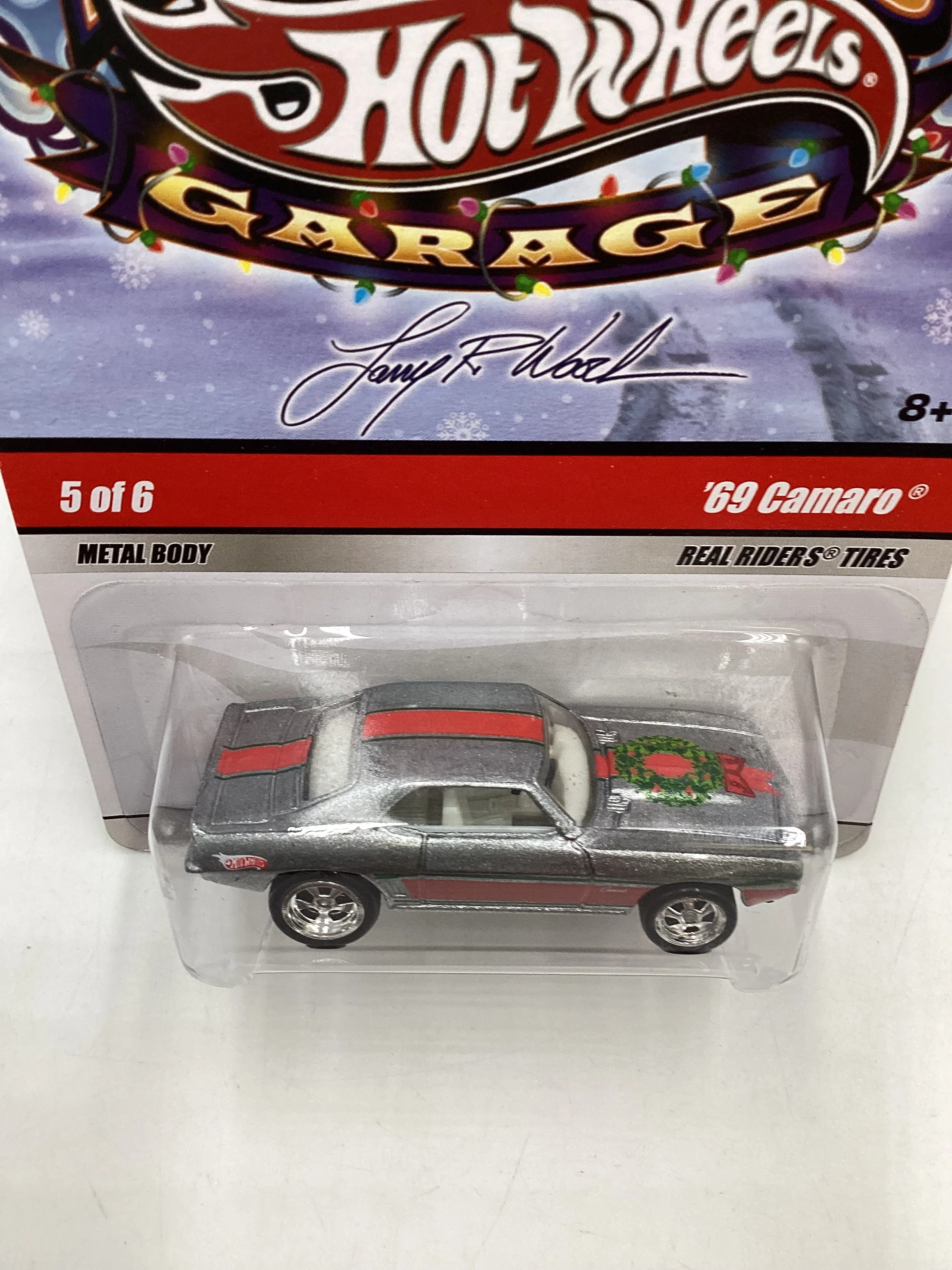 Hot wheels Larrys garage 5/6 Silver 69 Camaro 245B - Image 6