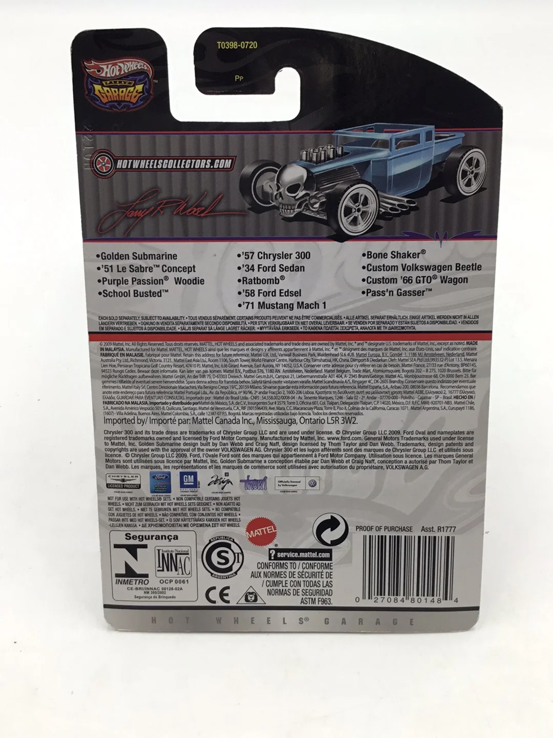 Hot wheels Larrys garage #21 71 Mustang Mach 1 real riders W/Protector - Image 6
