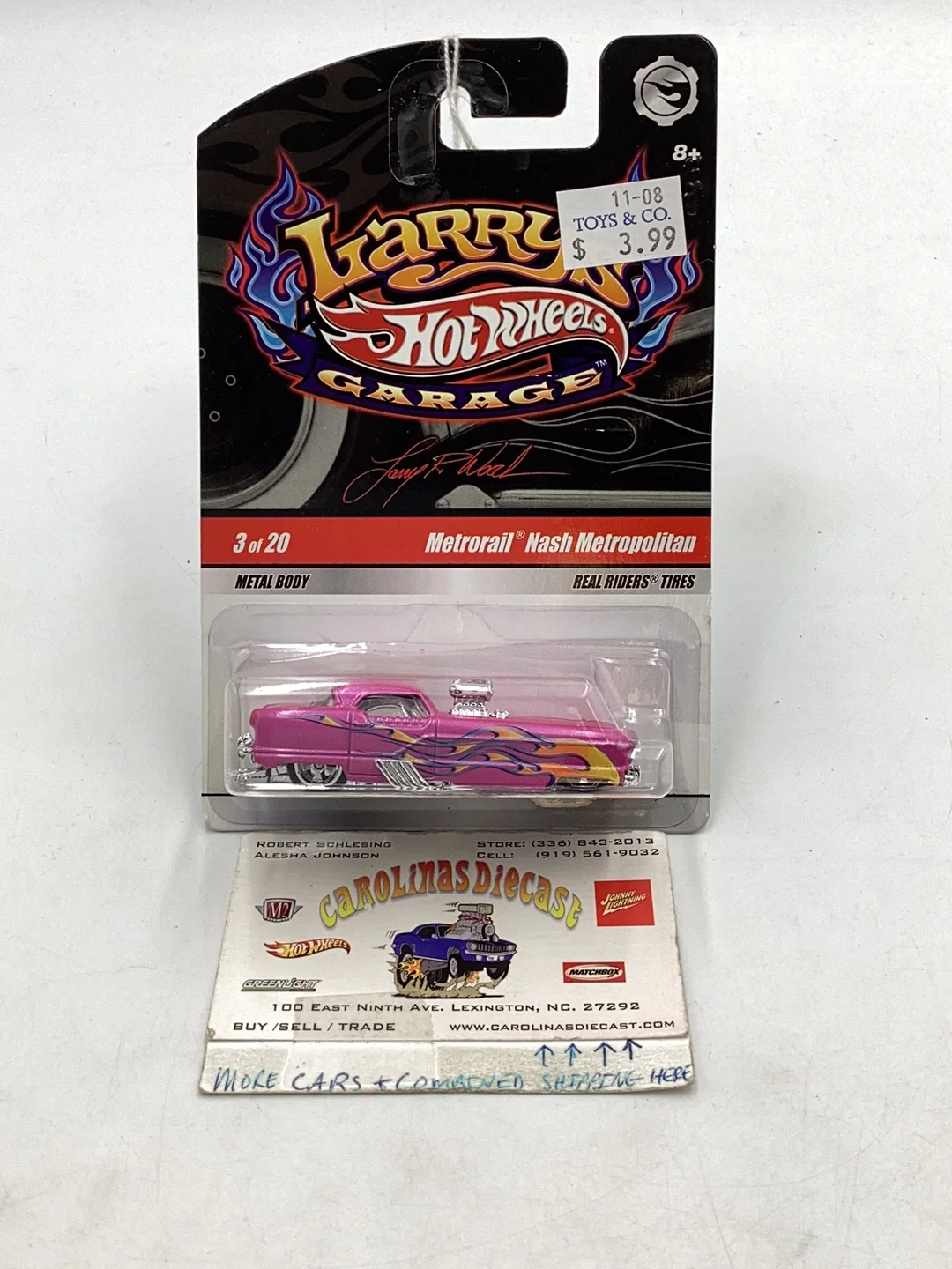 Hot wheels Larrys garage Metrorail Nash Metropolitan real riders 269H