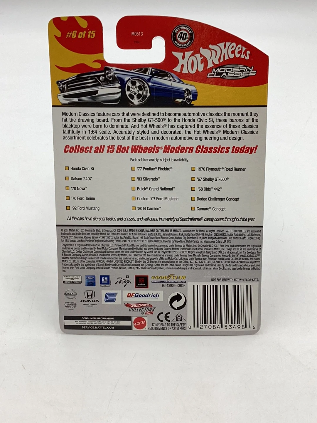 hot wheels modern classics #6 77 Pontiac Firebird - Image 6