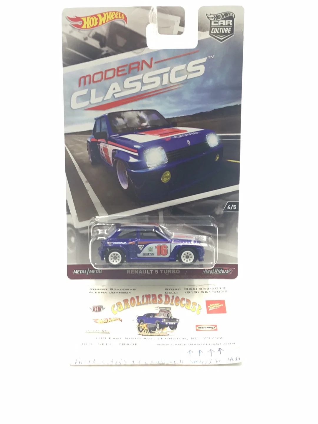 Hot wheels Modern Classics Renault 5 Turbo G2