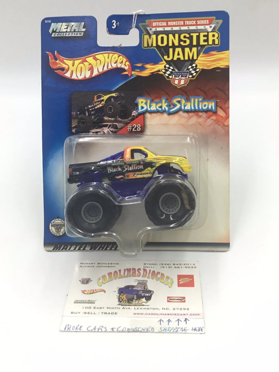 Hot Wheels monster jam #28 Black Stallion