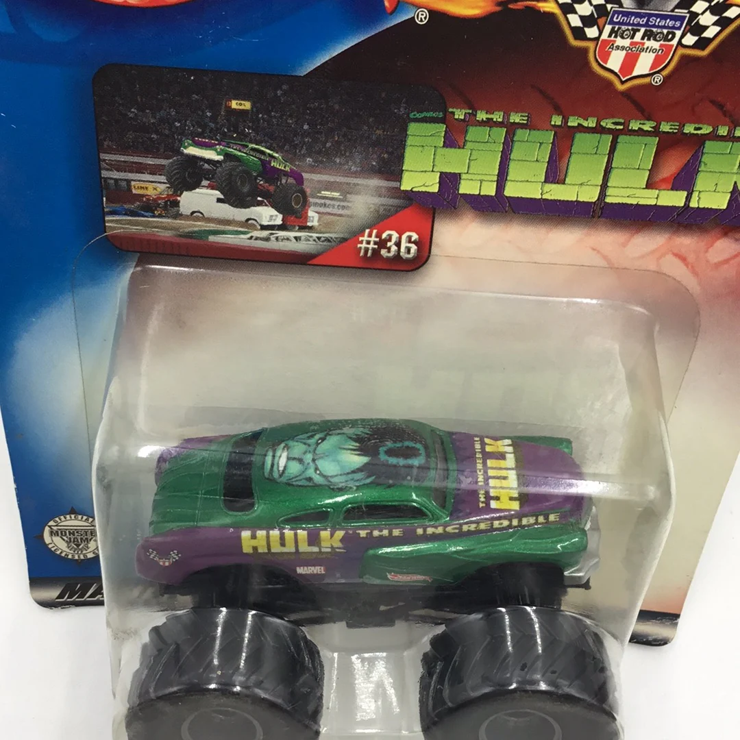 Hot Wheels monster jam #36 The Incredible Hulk 128A - Image 4
