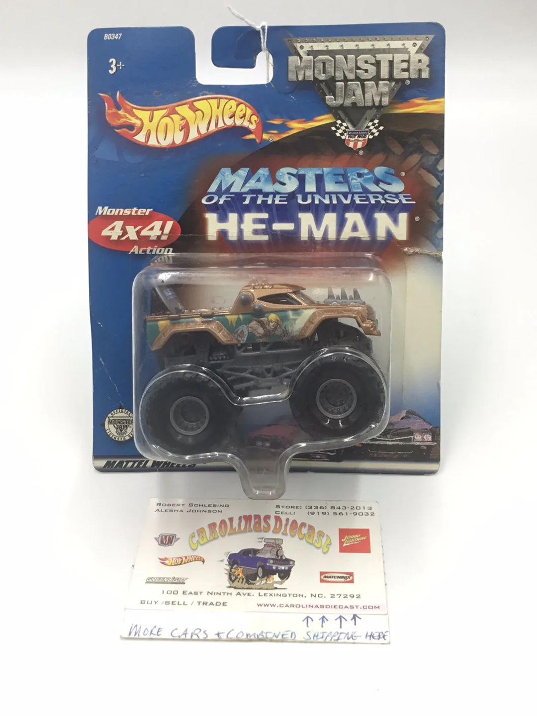 Hot Wheels monster jam Masters of the Universe heman