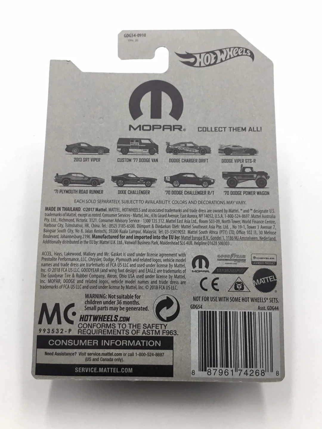 Hot wheels Mopar series 1/8 2013 SRT Viper MM7 - Image 5