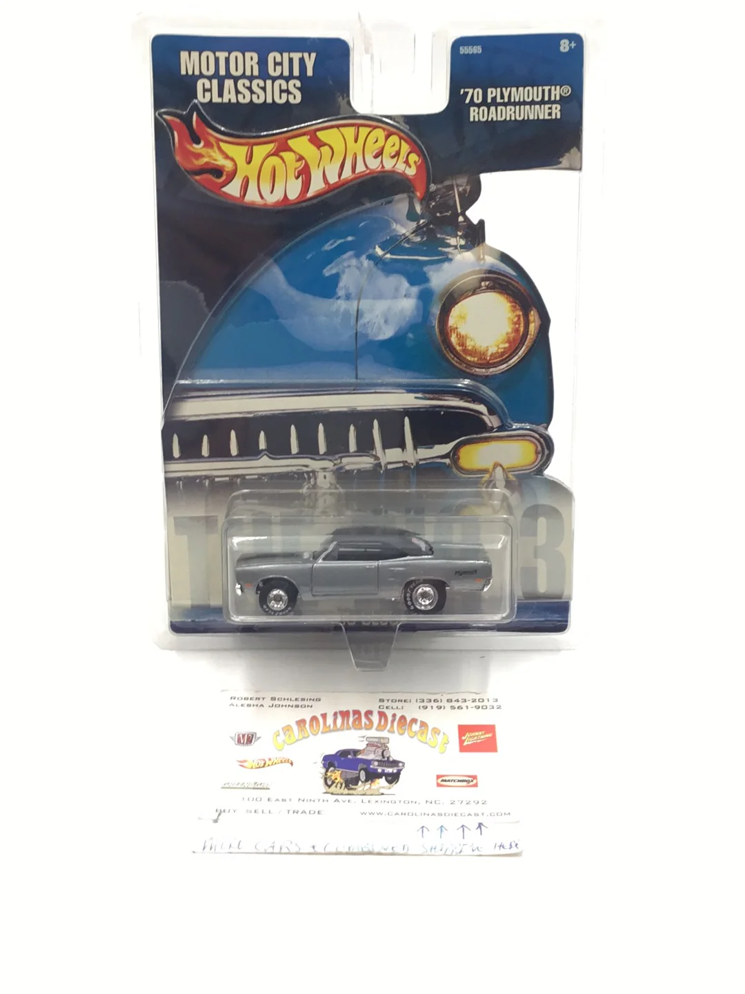 Hot wheels Motor City Classics 70 Plymouth Roadrunner Real Riders I9