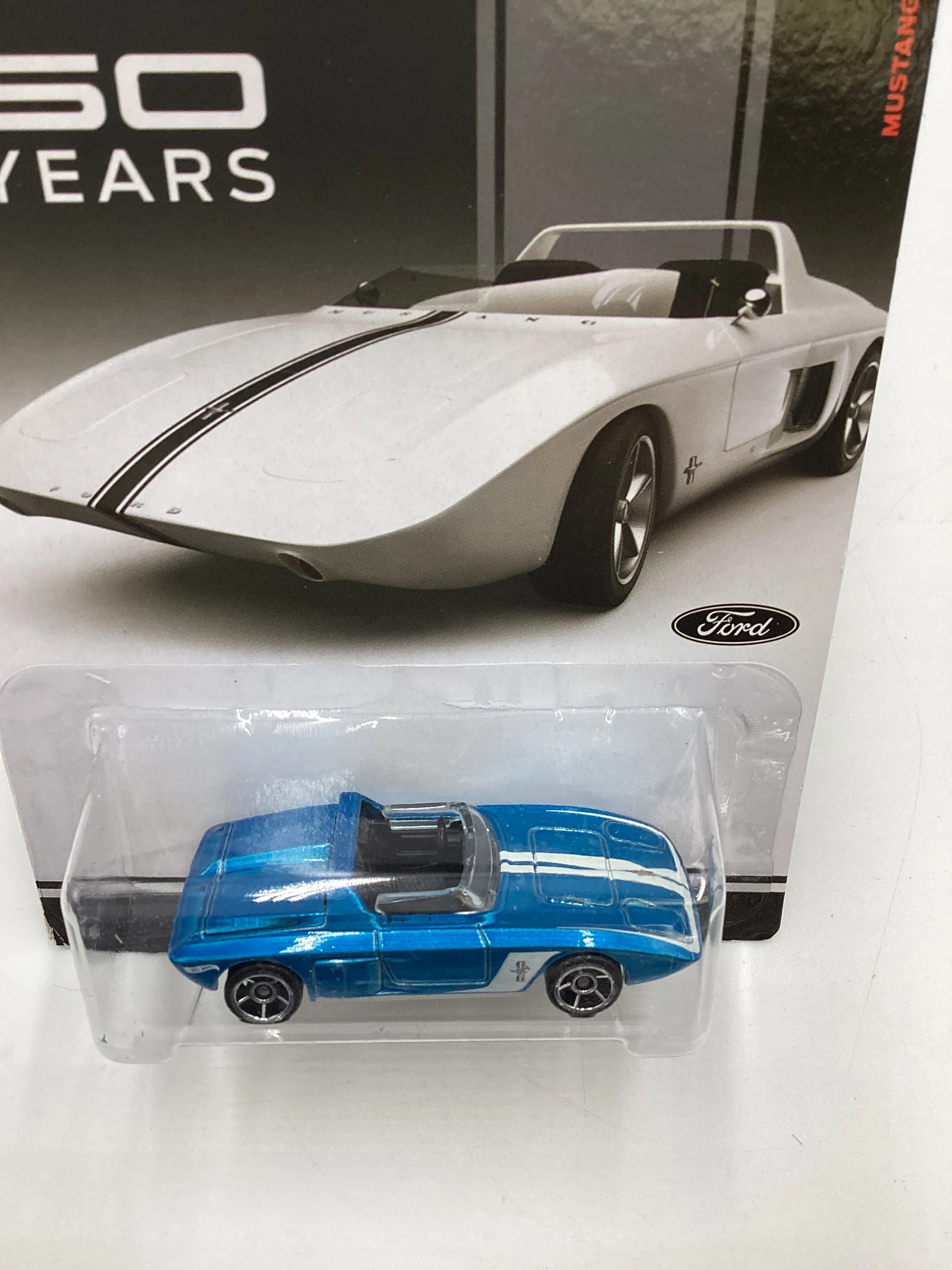 Hot Wheels Mustang 50 Years #1 62 Ford Mustang Concept Blue 154E - Image 6