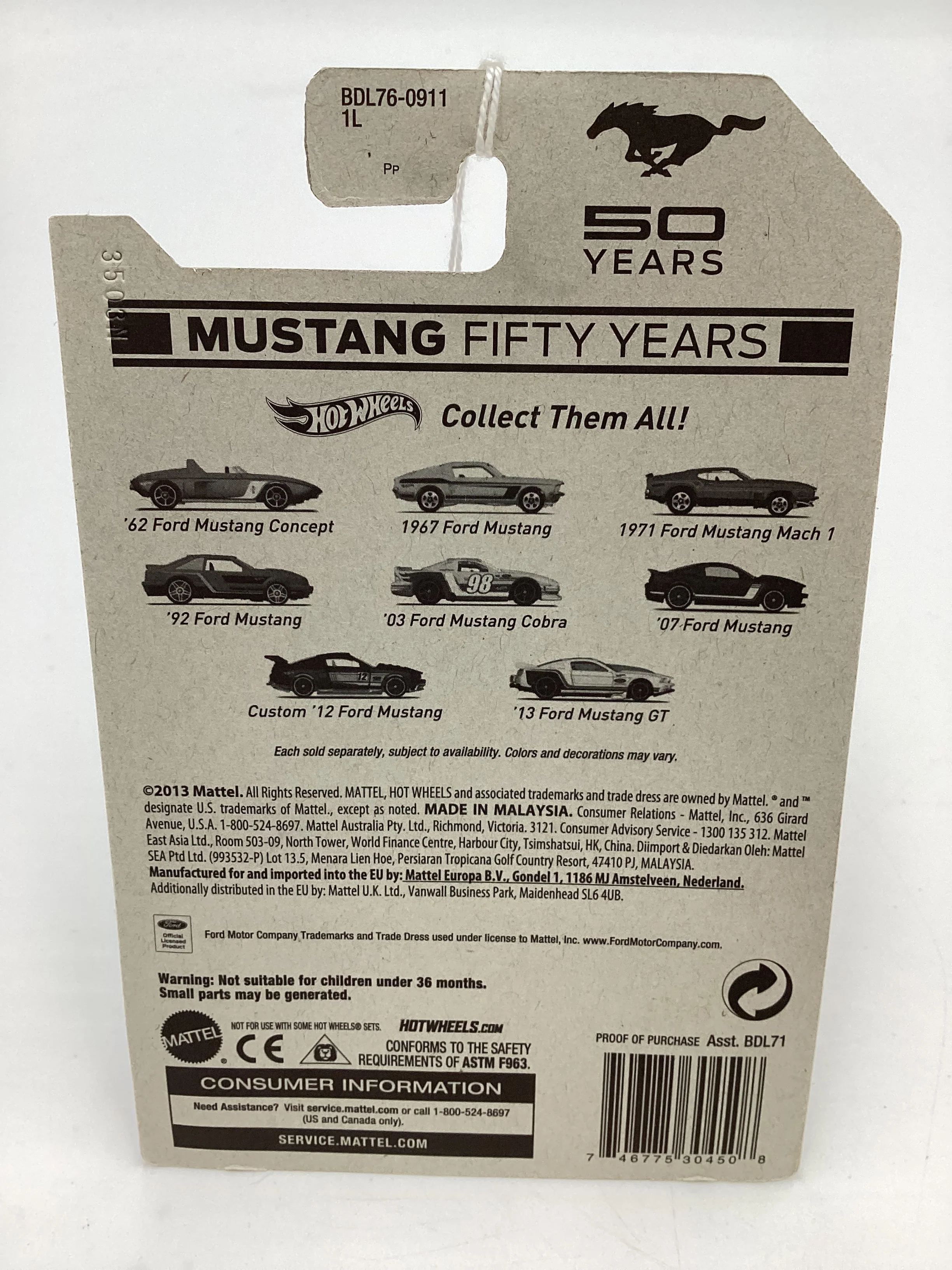 Hot Wheels Mustang 50 Years #2 1967 Ford Mustang 153D - Image 7