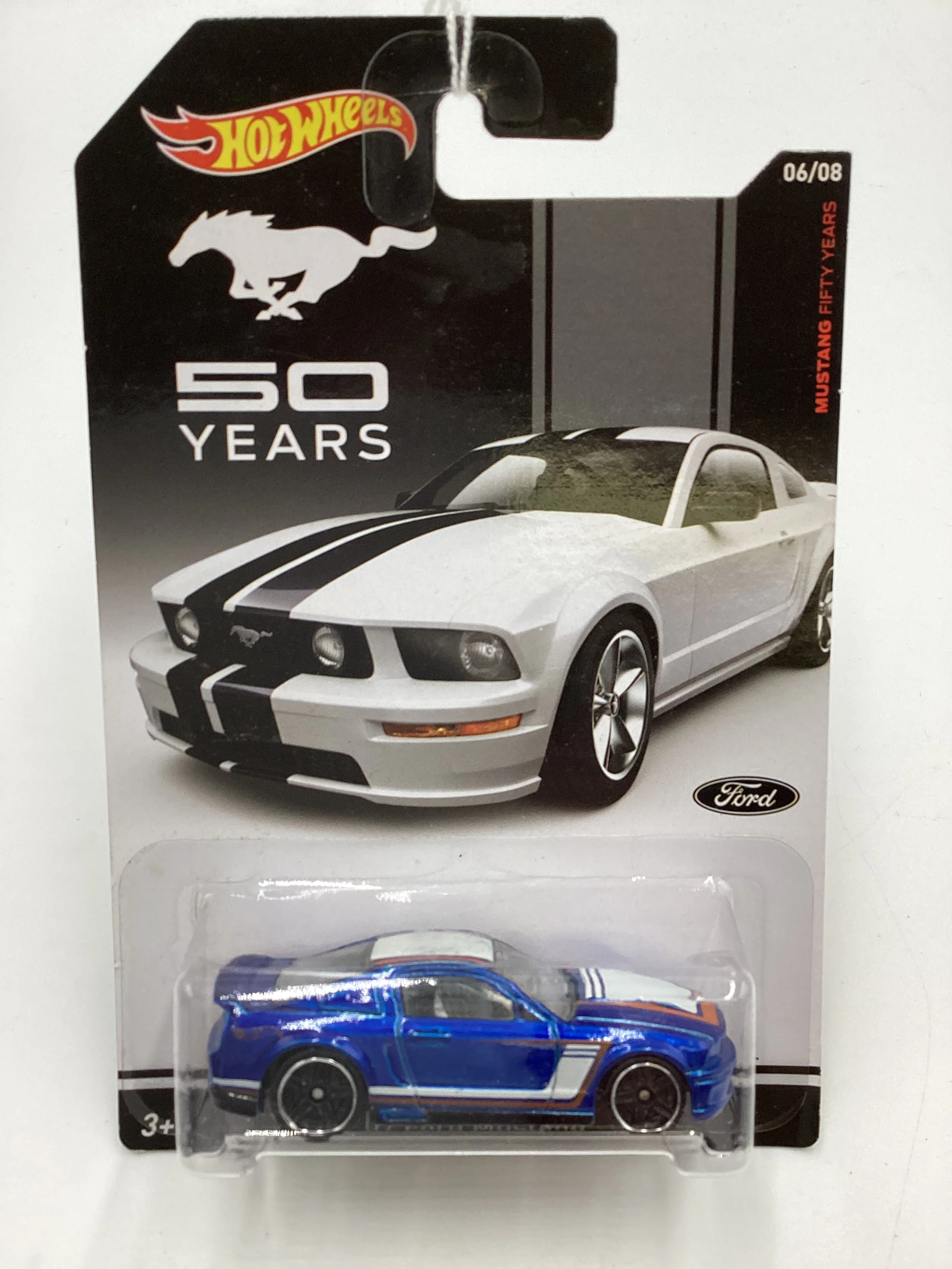 Hot Wheels Mustang 50 Years #6 07 Ford Mustang Blue 154E - Image 2