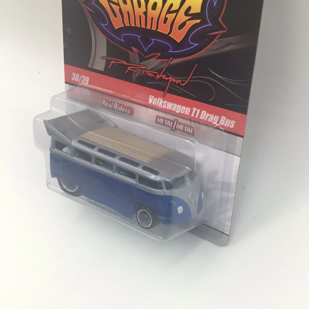 Hot wheels Phil’s Garage Volkswagen T1 Drag Bus Chase real riders metal/metal - Image 3