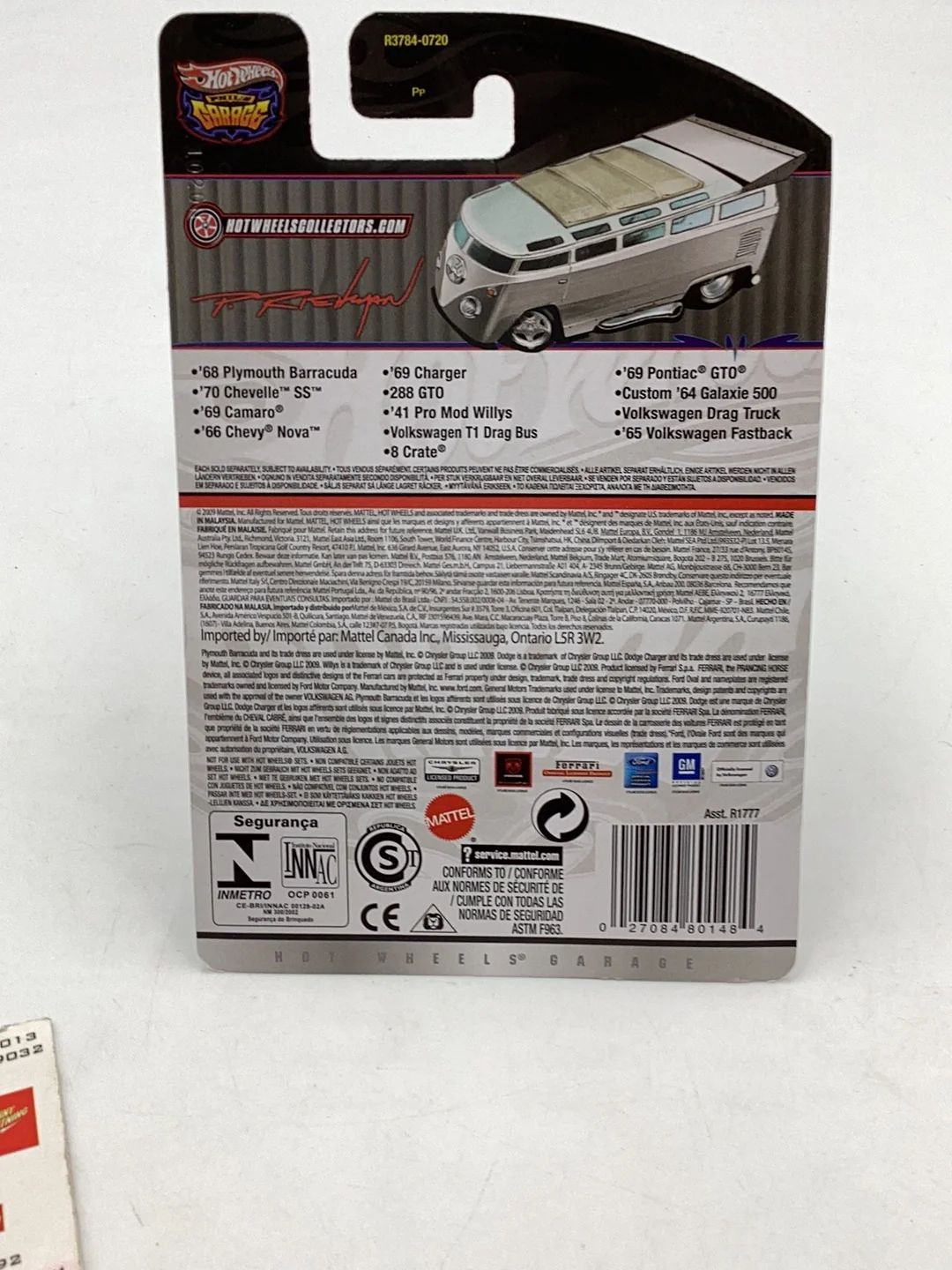 Hot wheels Phils garage 30/39 Volkswagen T1 Drag Bus real riders W/Protector - Image 6
