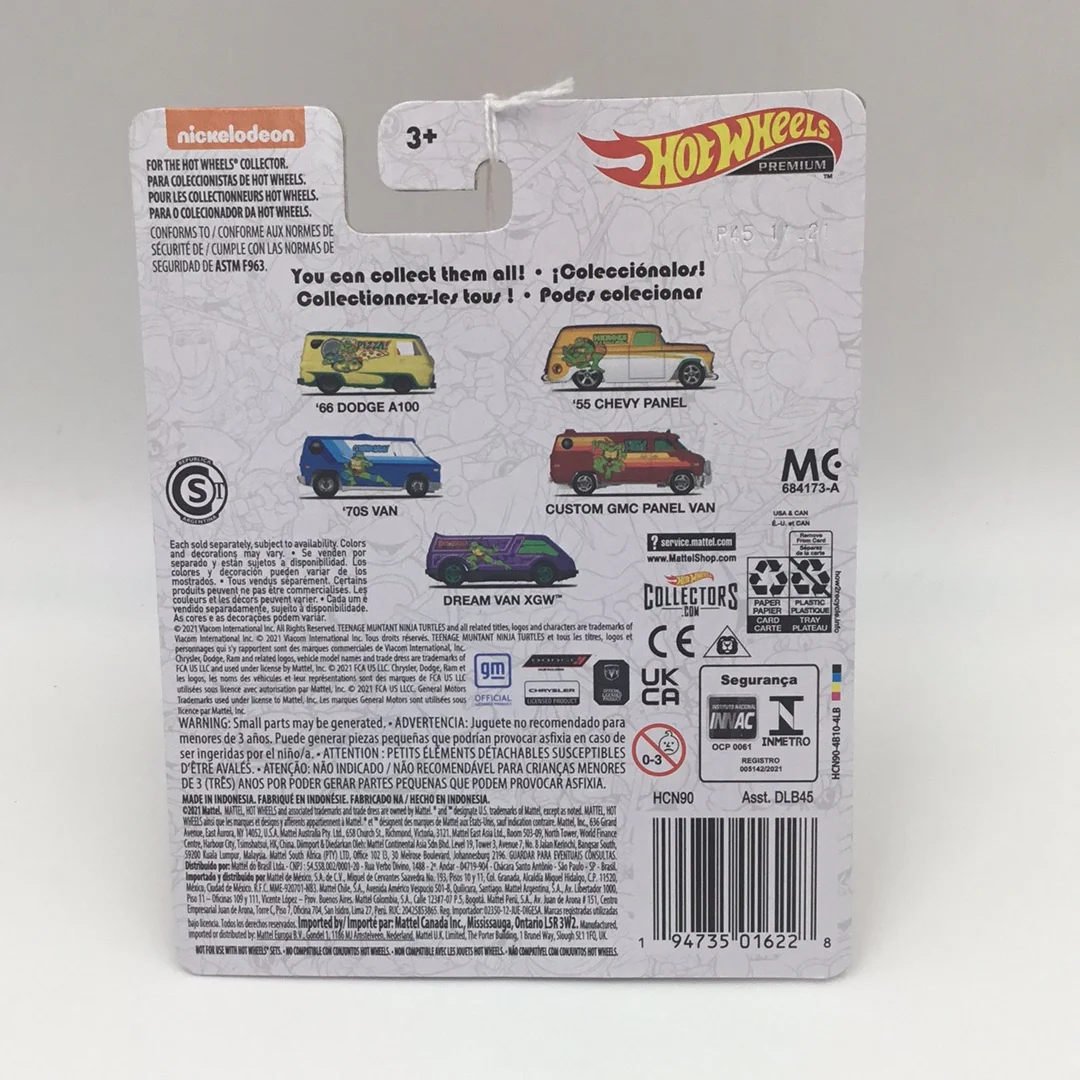 Hot wheels pop culture Nickelodeon TMNT Custom GMC Panel Van 4/5 new 270B - Image 4