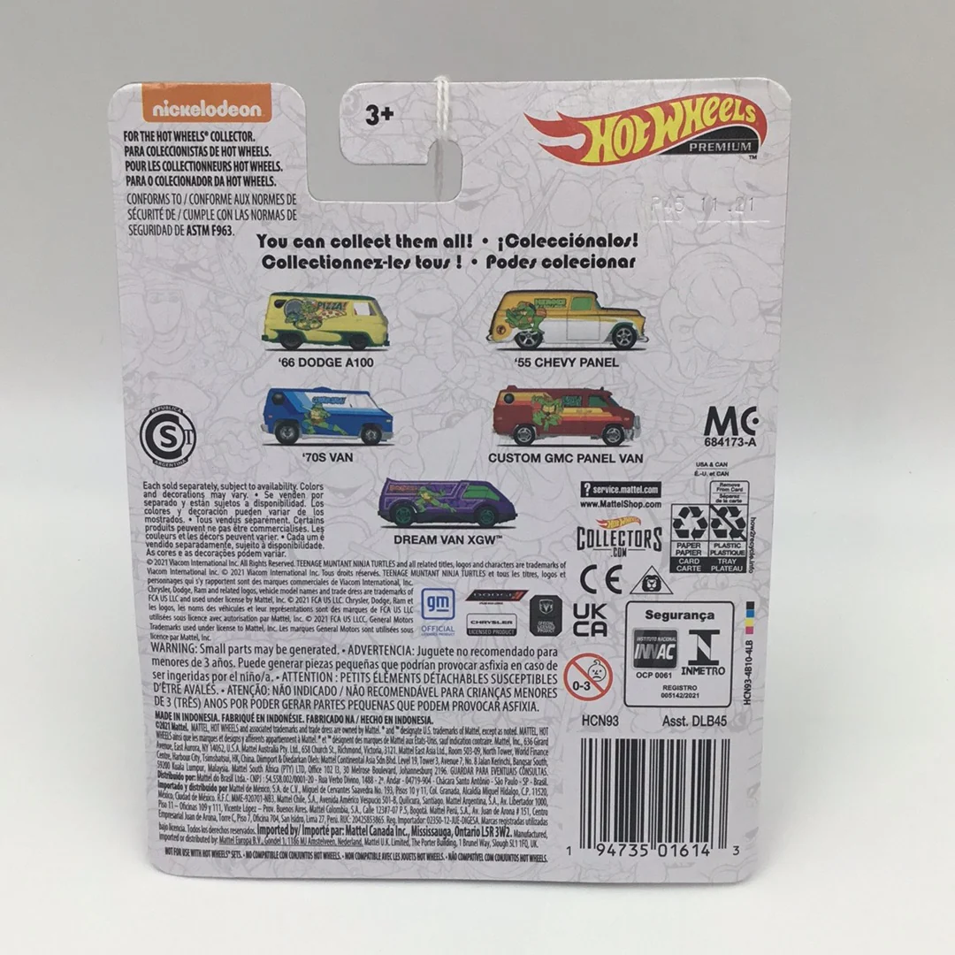 Hot wheels pop culture Nickelodeon TMNT Dream Van XGW 5/5 new 269B - Image 4