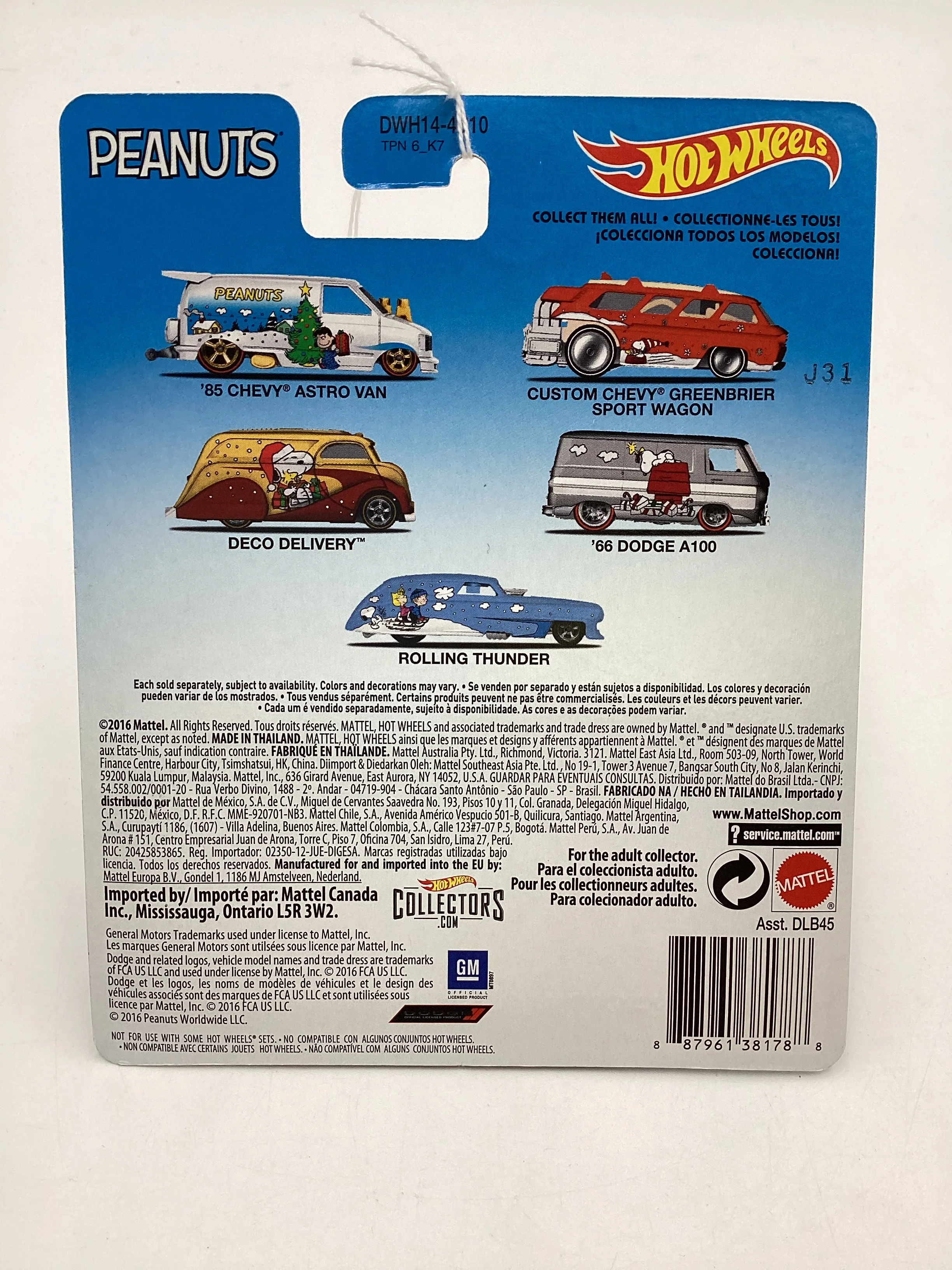 Hot Wheels Pop Culture Peanuts Custom Chevy Greenbrier Sport Wagon - Image 7