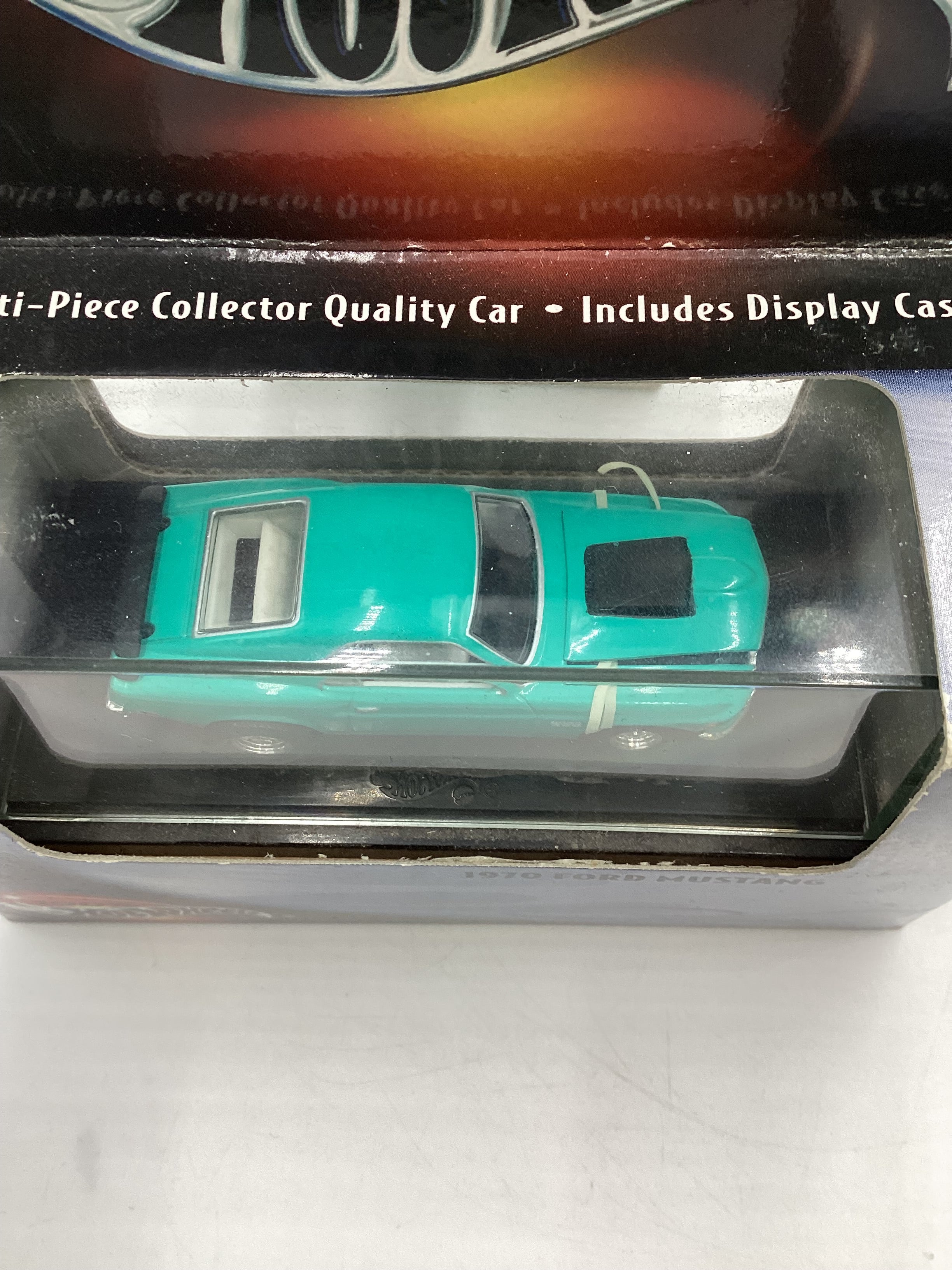 Hot Wheels Premium 100% Black Box 1970 Ford Mustang Teal (2) - Image 7