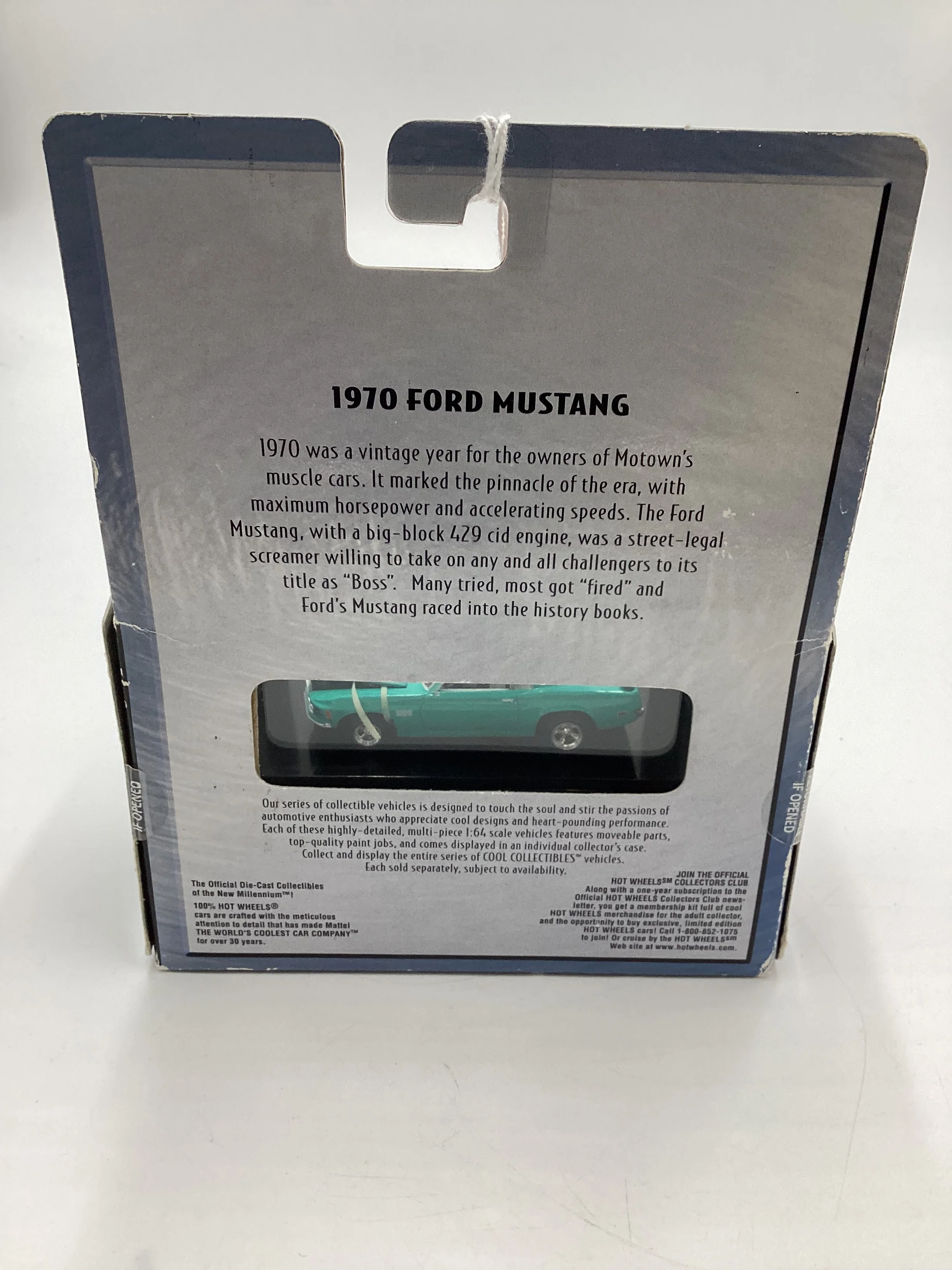 Hot Wheels Premium 100% Black Box 1970 Ford Mustang Teal (2) - Image 8