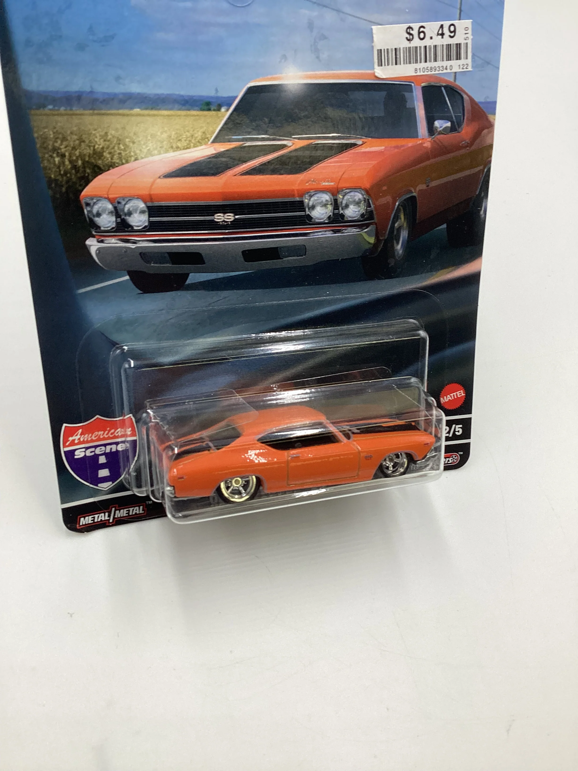 Hot wheels Premium American Scene #2 69 Chevelle SS 396 Orange 252G - Image 5