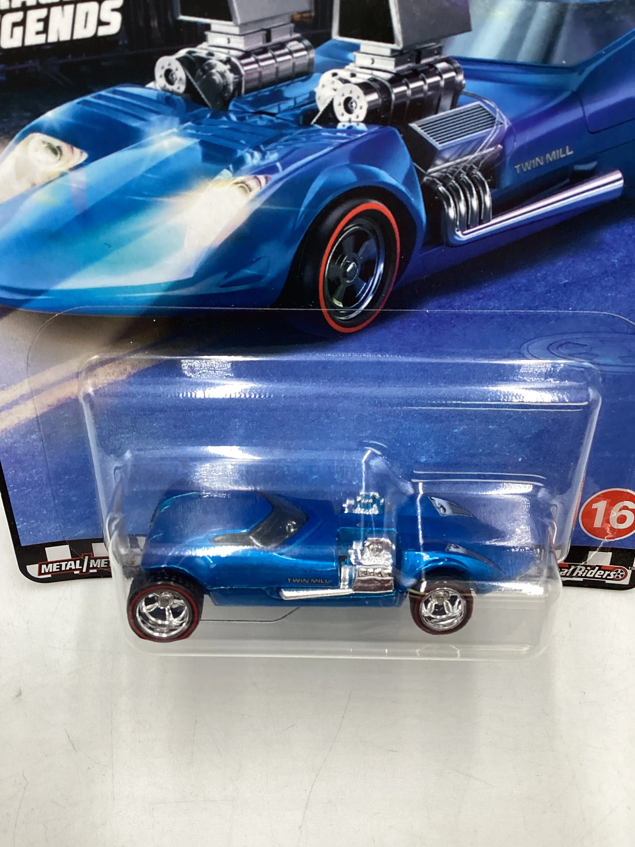 Hot Wheels Premium Boulevard #16 Twin Mill Blue 5SP Mag Wheels Variation 260E - Image 5