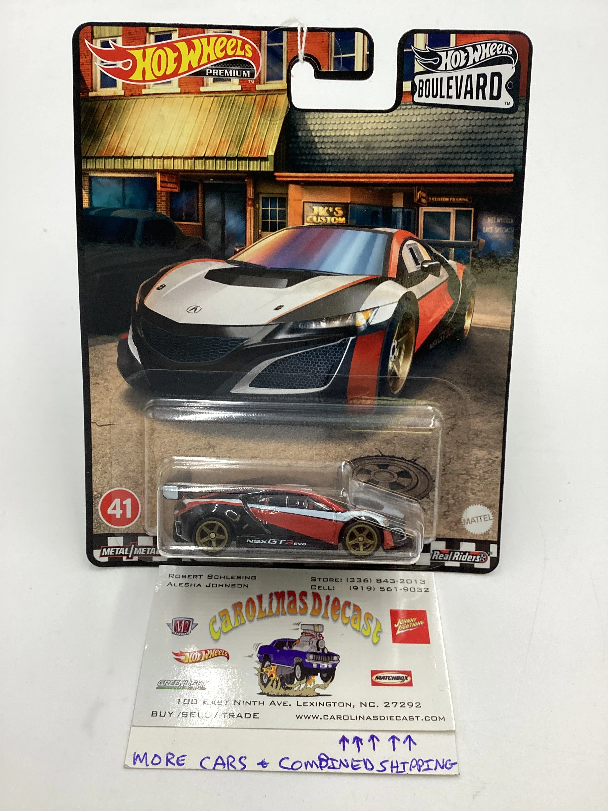 Hot Wheels Premium Boulevard #41 Acura NSX GT3 264B