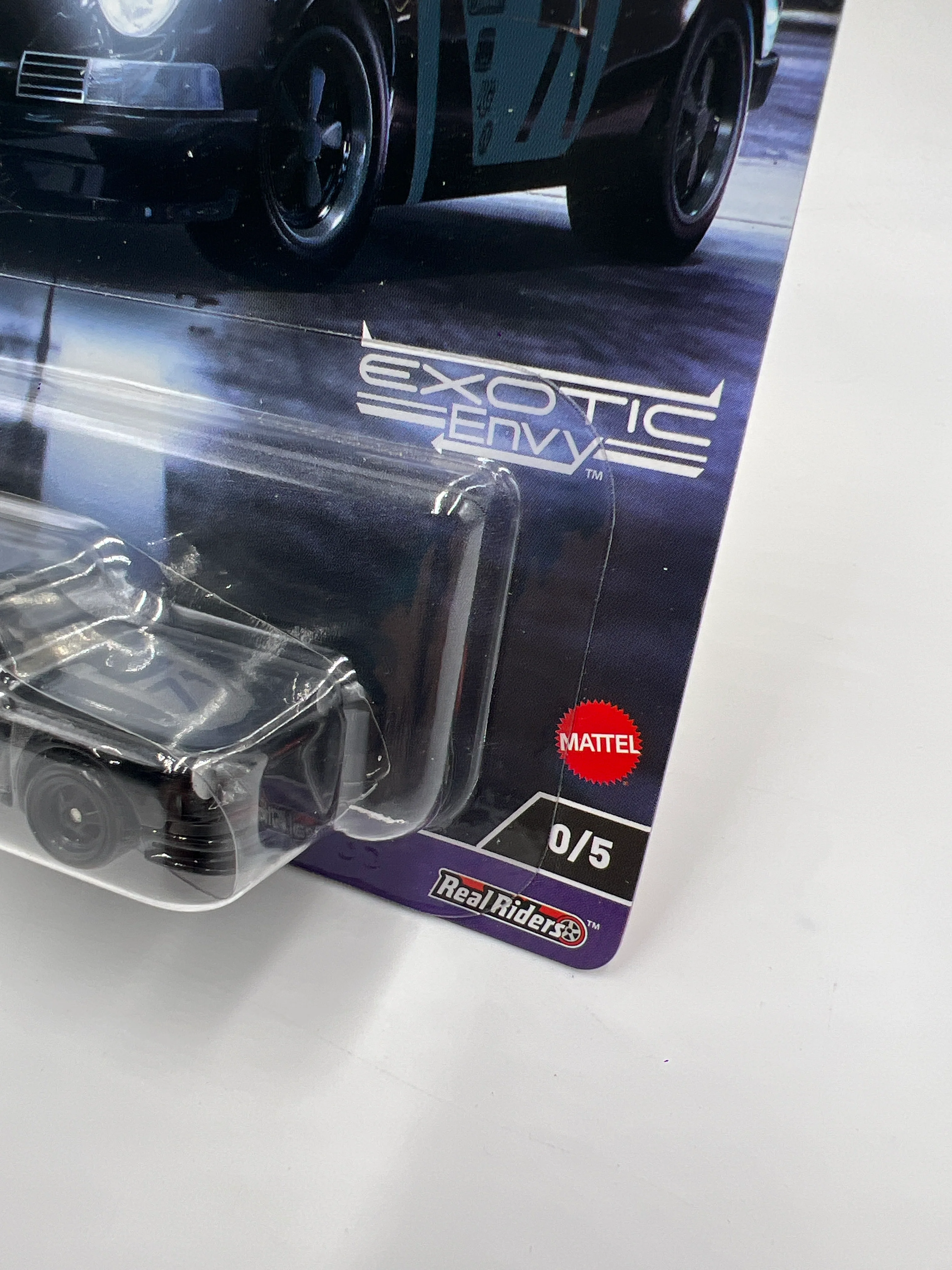 Hot Wheels Premium Exotic Envy CHASE #0 71 Porsche 911 Black W/Protector - Image 3