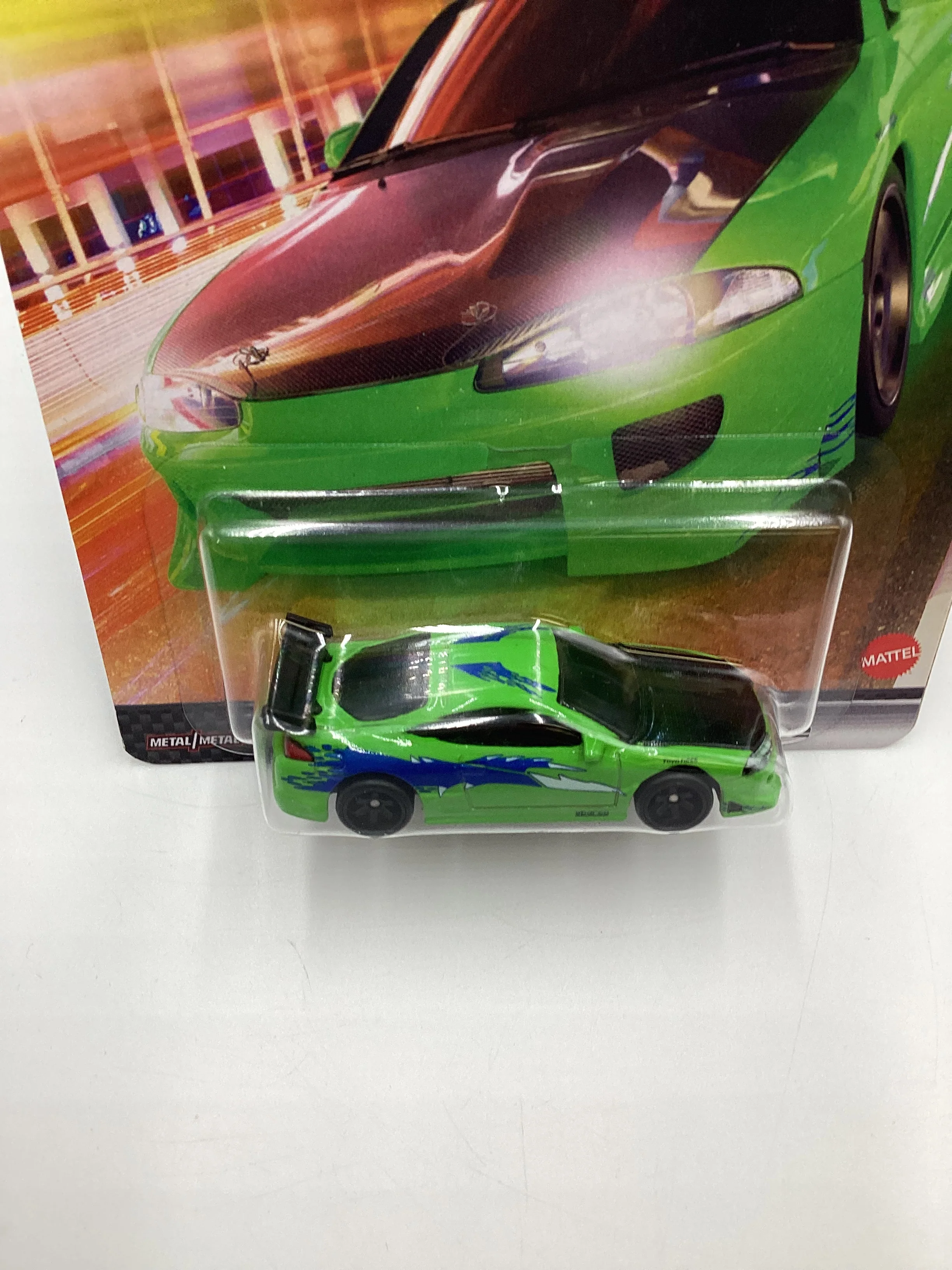 Hot wheels Premium Fast and Furious #1 95 Mitsubishi Eclipse Green with protector - Image 5