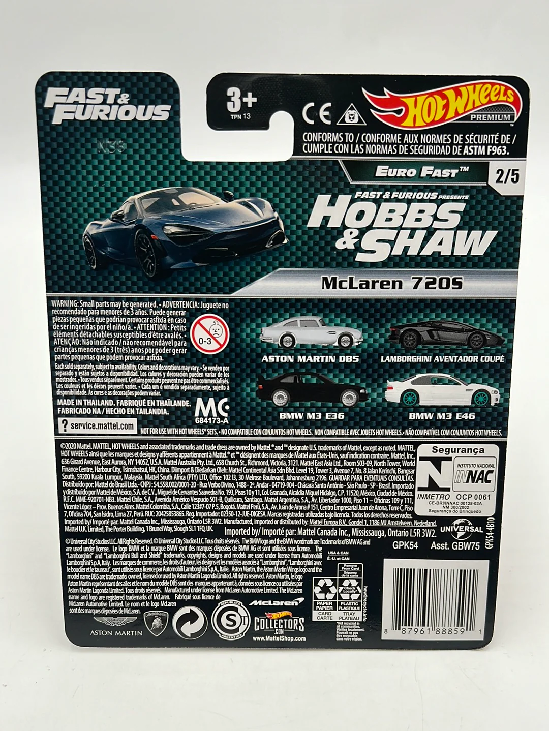 Hot wheels premium fast and furious Euro Fast McLaren 720s 2/5 247D - Image 6