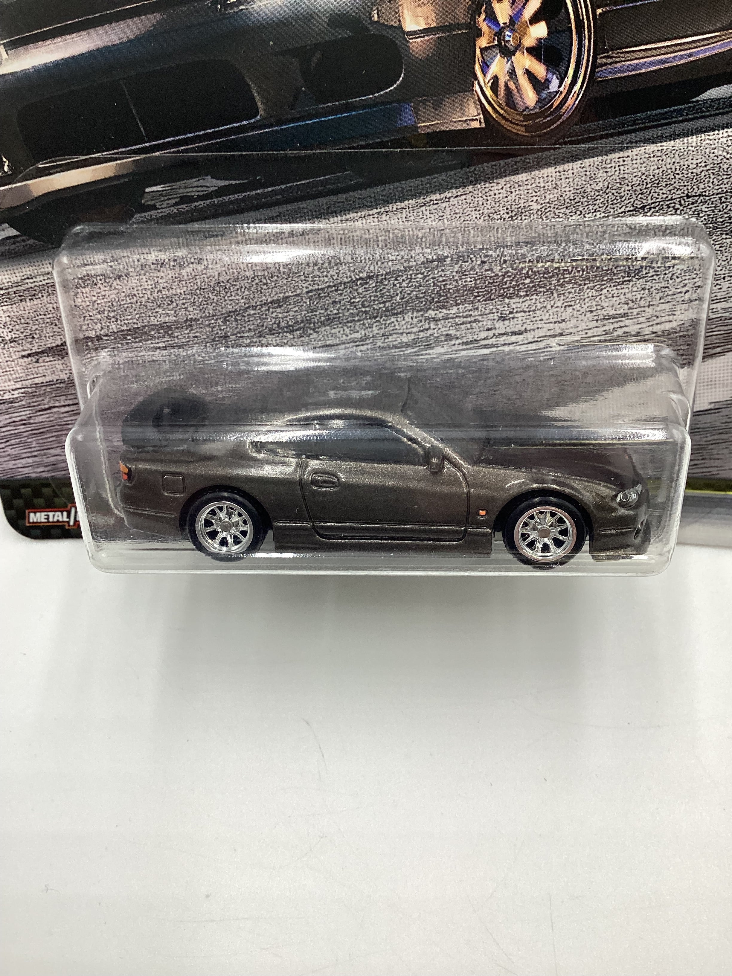 Hot Wheels Premium Fast & Furious Fast Tuners #2 Nissan Silvia S15 Gray W/Protector - Image 3