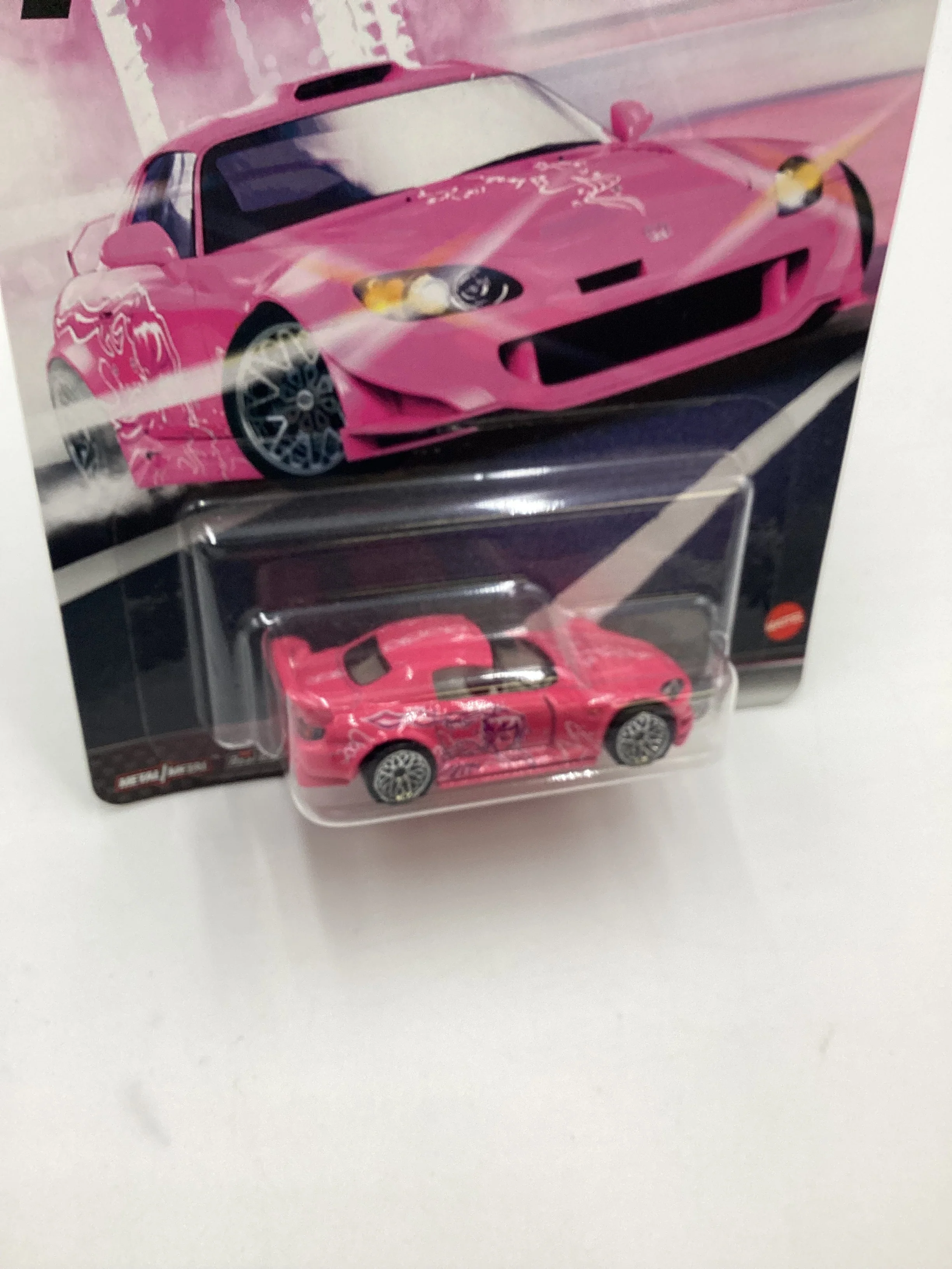 Hot Wheels Premium Fast & Furious Quick Shifters #1 Honda S2000 Pink W/Protector - Image 5