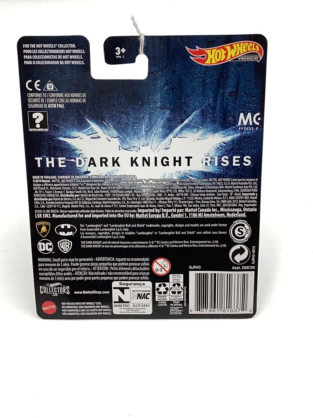 Hot Wheels Premium The Dark Knight Rises Lamborghini Aventador Coupe 270F - Image 5