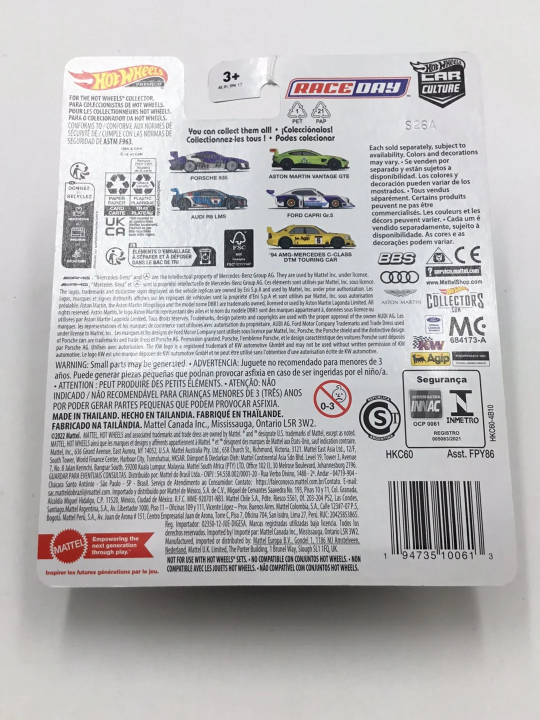 2023 Hot wheels Race Day 2 Aston Martin Vantage GTE #2 258B - Image 6