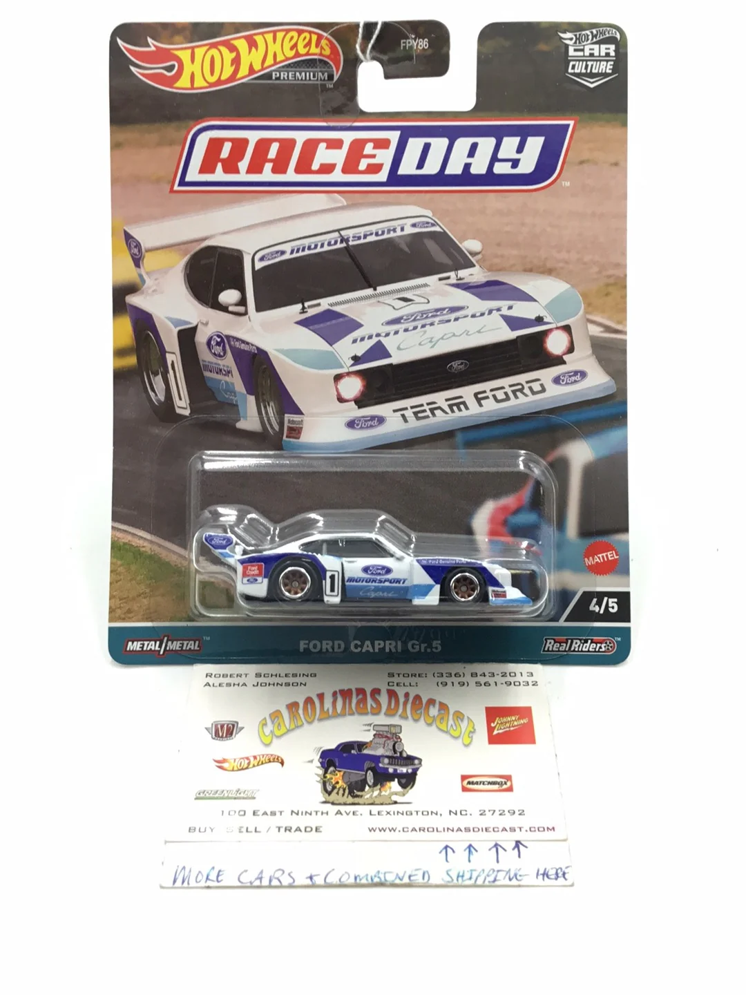 2023 Hot wheels Race Day 2 Ford Capri Gr.5 #4 246K