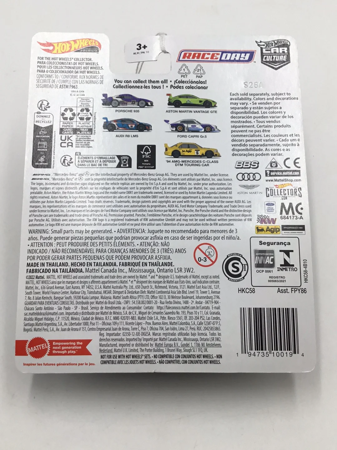 2023 Hot wheels Race Day 2 Ford Capri Gr.5 #4 246K - Image 6