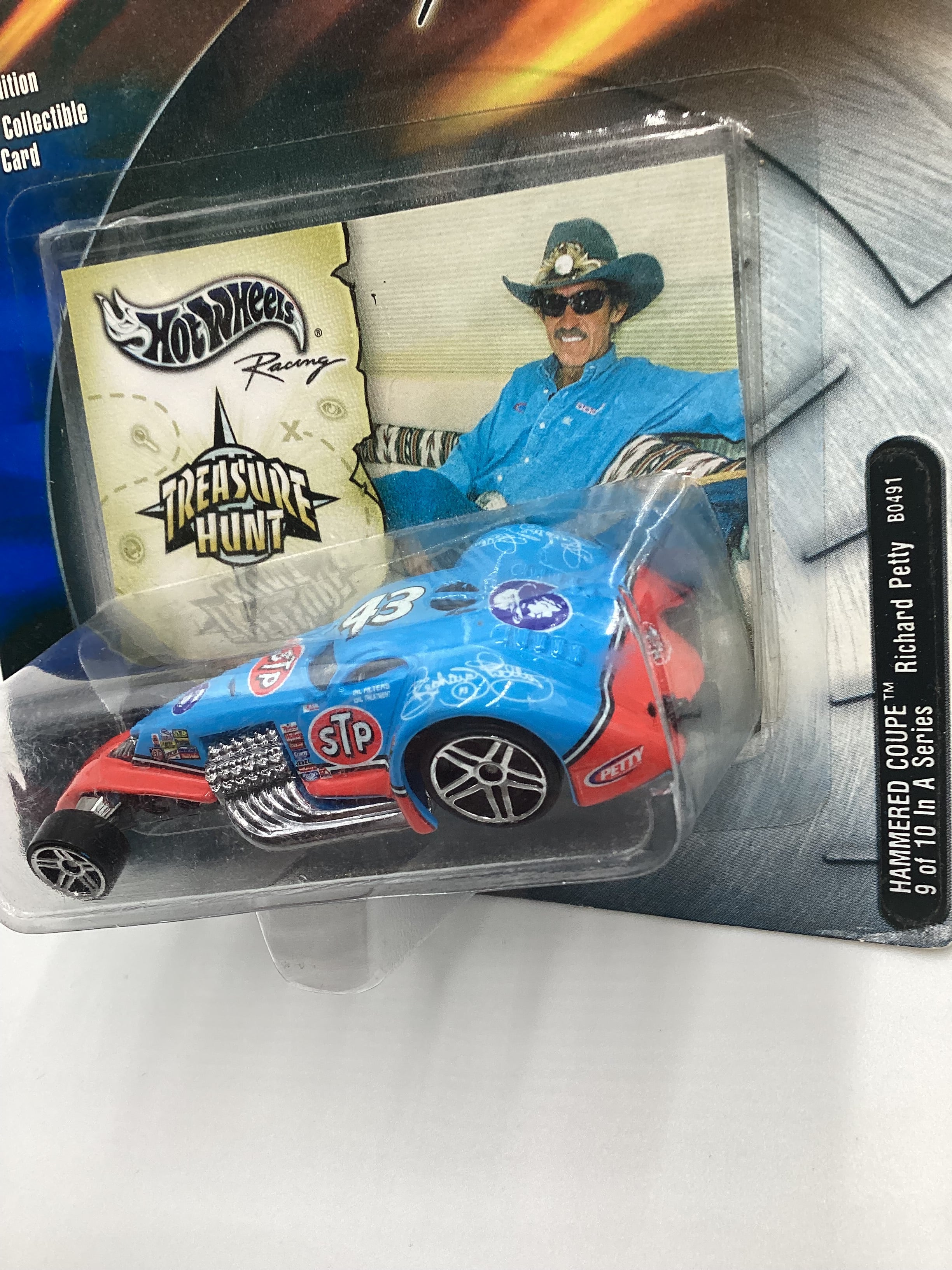 Hot Wheels Racing 2003 Treasure Hunt Richard Petty Hammered Coupe - Image 4