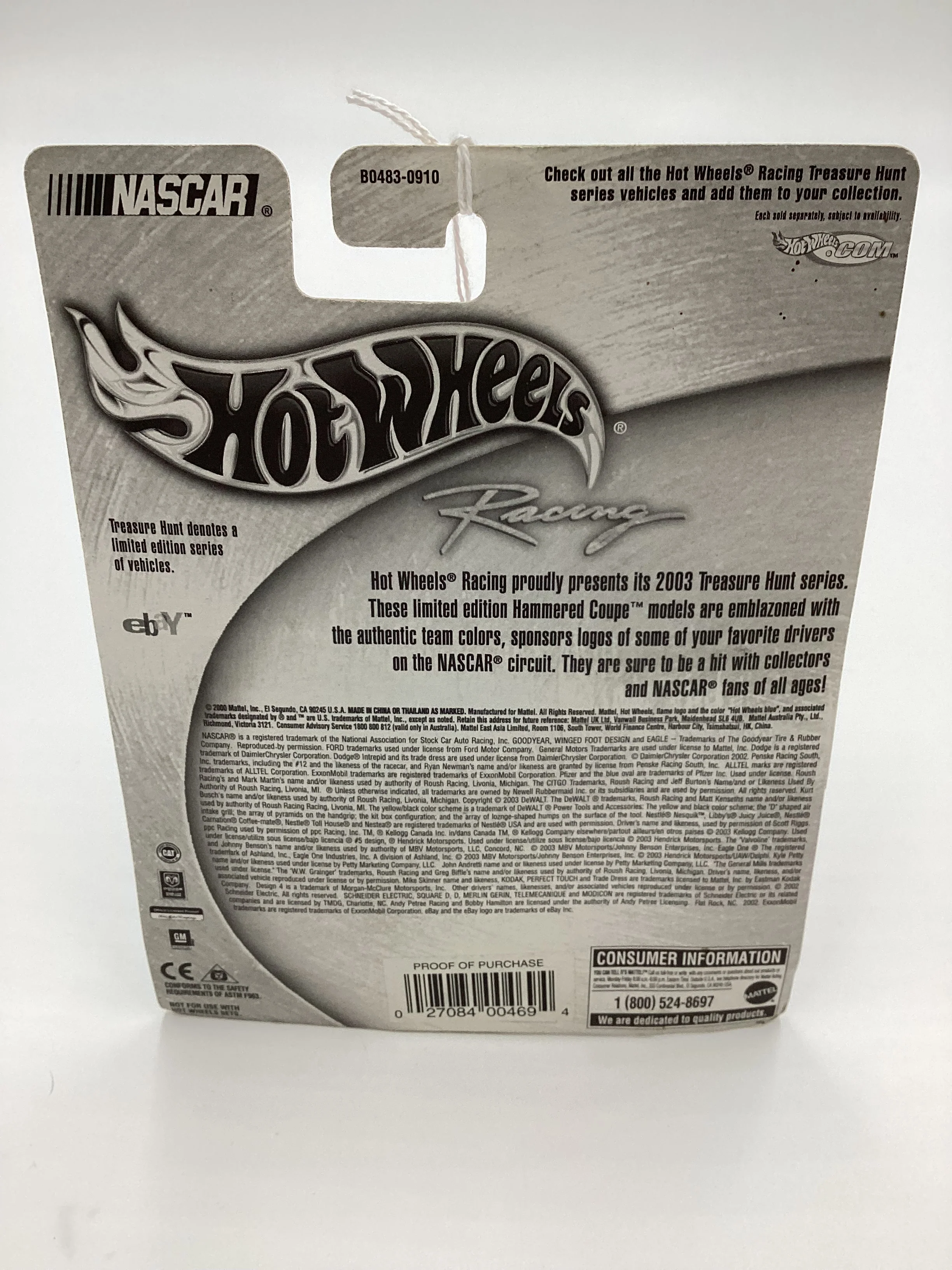 Hot Wheels Racing 2003 Treasure Hunt Richard Petty Hammered Coupe - Image 7