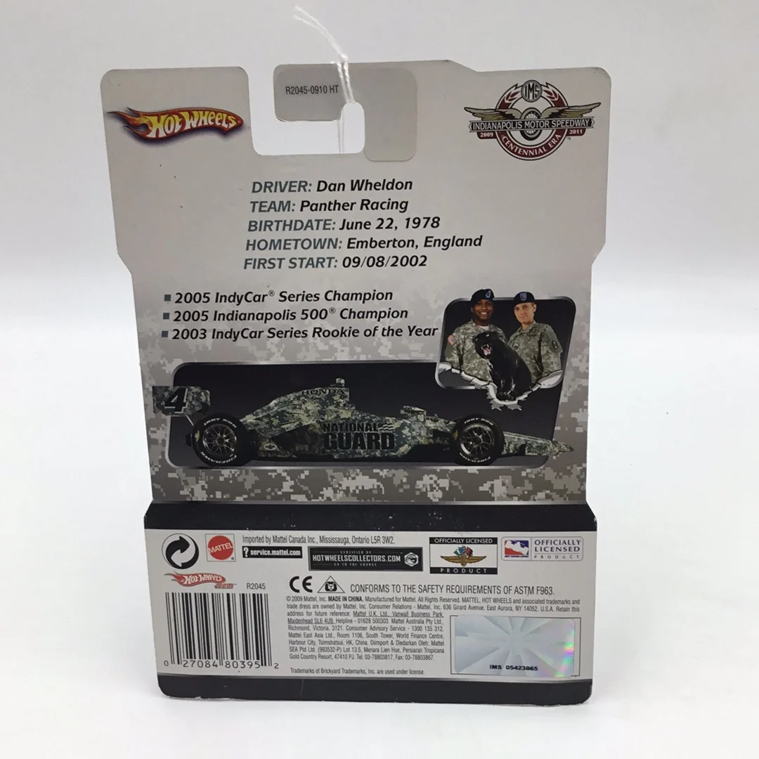 hot wheels Racing IndyCar Series #4 Dan Wheldon National guard - Image 5