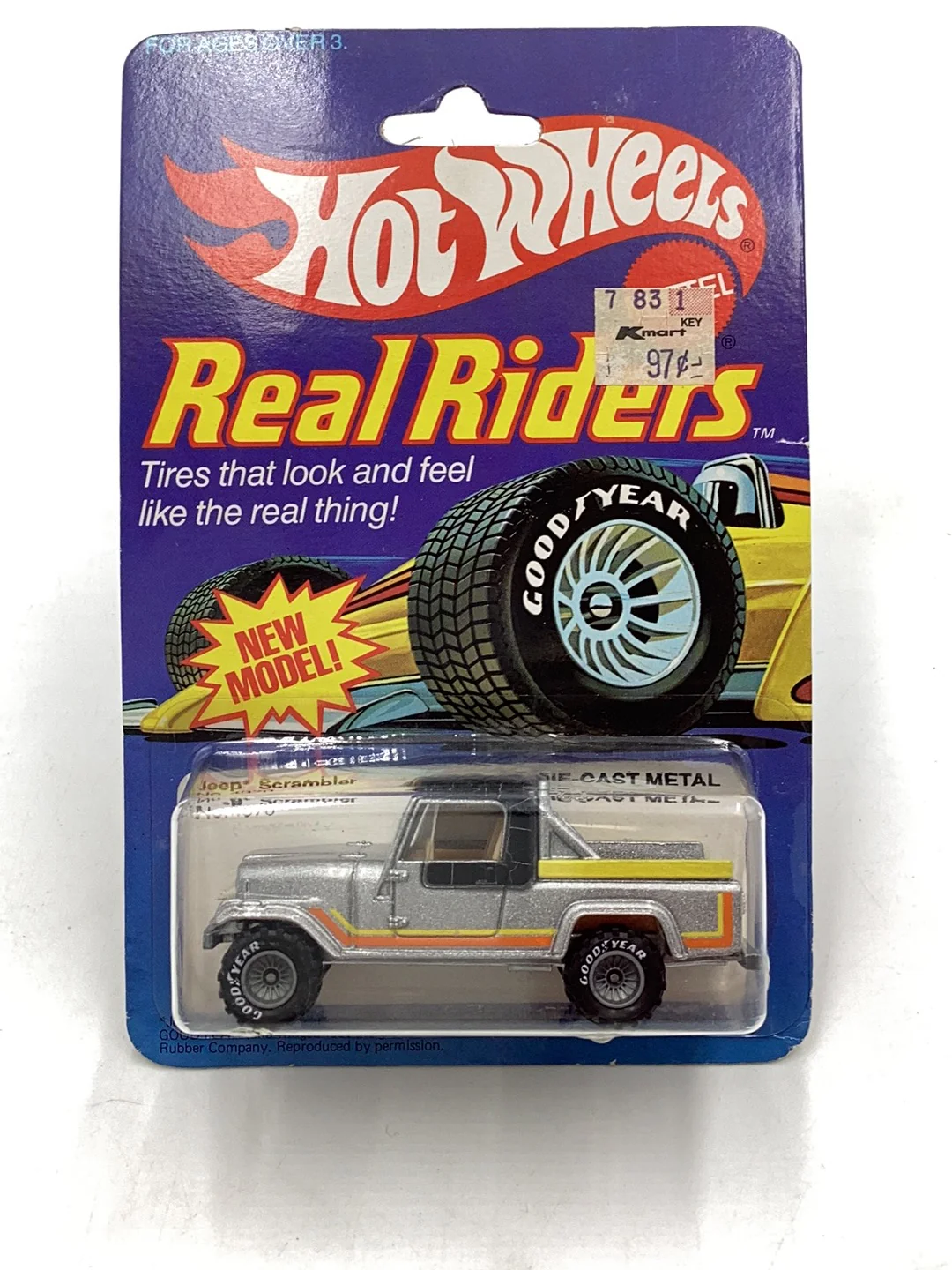 Hot Wheels Real Riders Jeep Scrambler cracked paint on roof with protector - Image 2