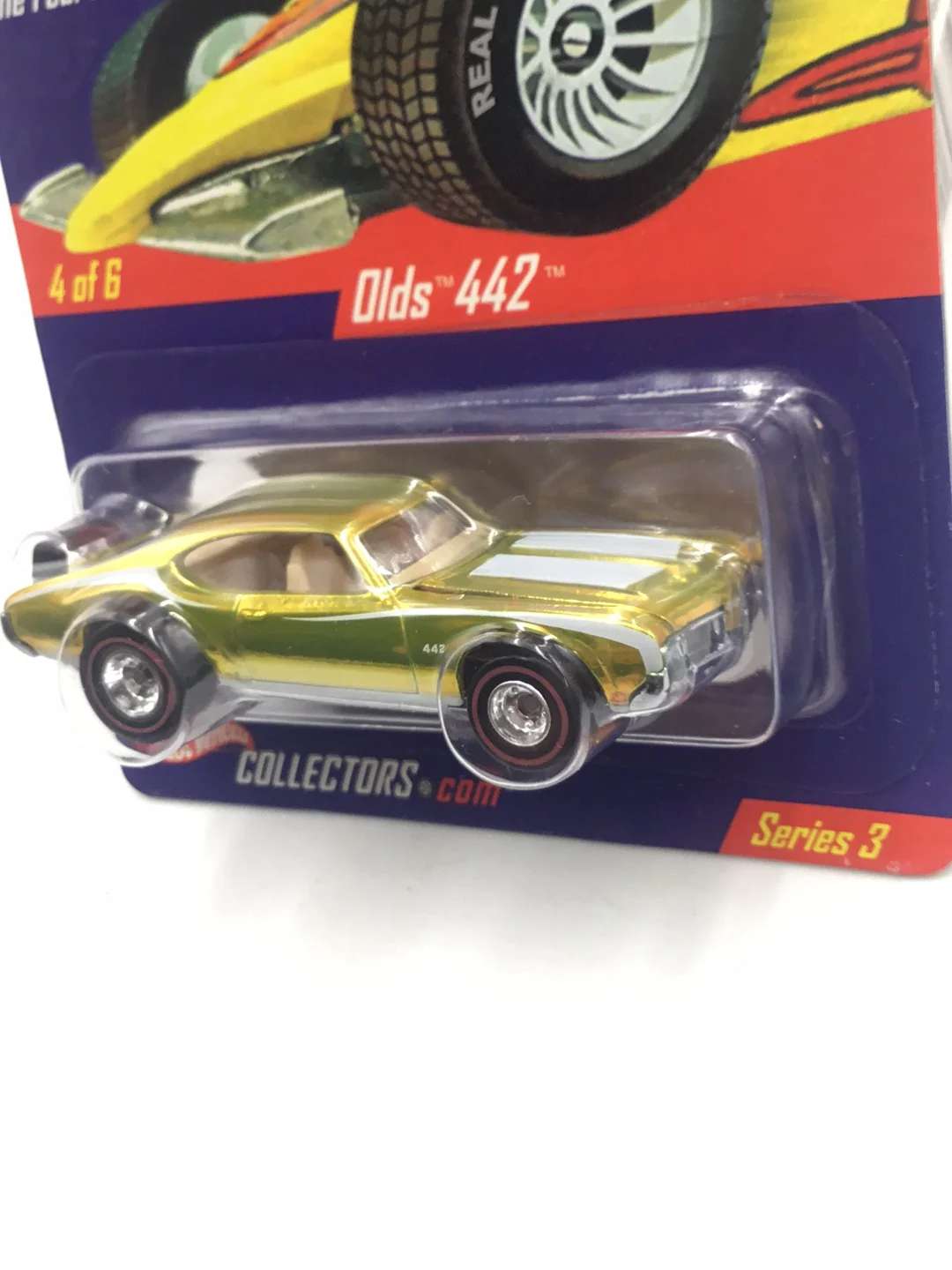 Hot wheels Real Riders Olds 442 #4 2913/10500 with protector - Image 4