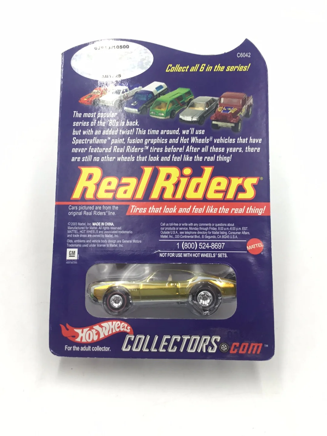 Hot wheels Real Riders Olds 442 #4 2913/10500 with protector - Image 6