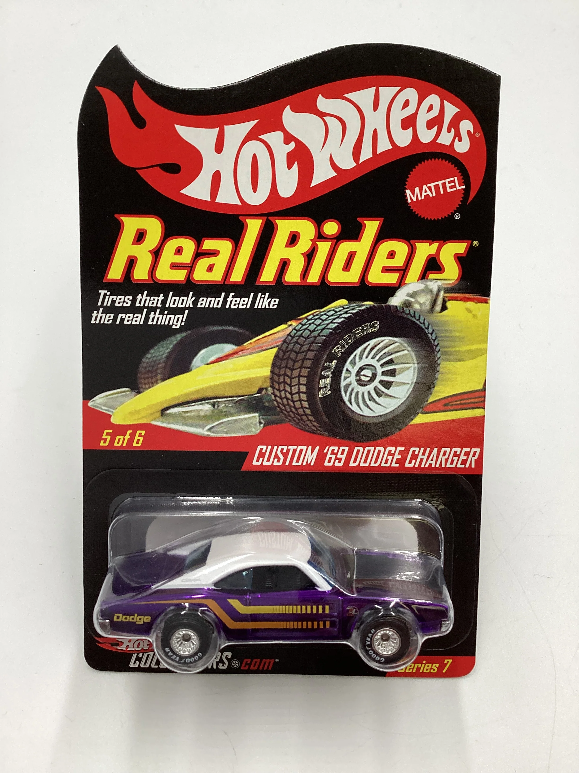 Hot Wheels Real Riders RLC #6559/7500 Series 7 5/6 Custom 69 Dodge Charger W/Protector - Image 2