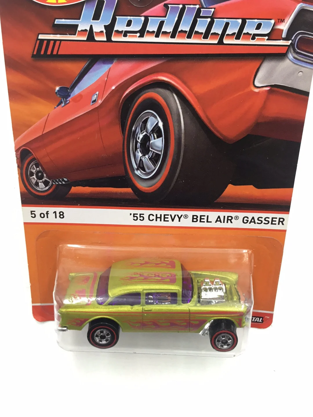 Hot wheels redline 1955 Chevy Bel Air Gasser 5 of 18 with protector - Image 5