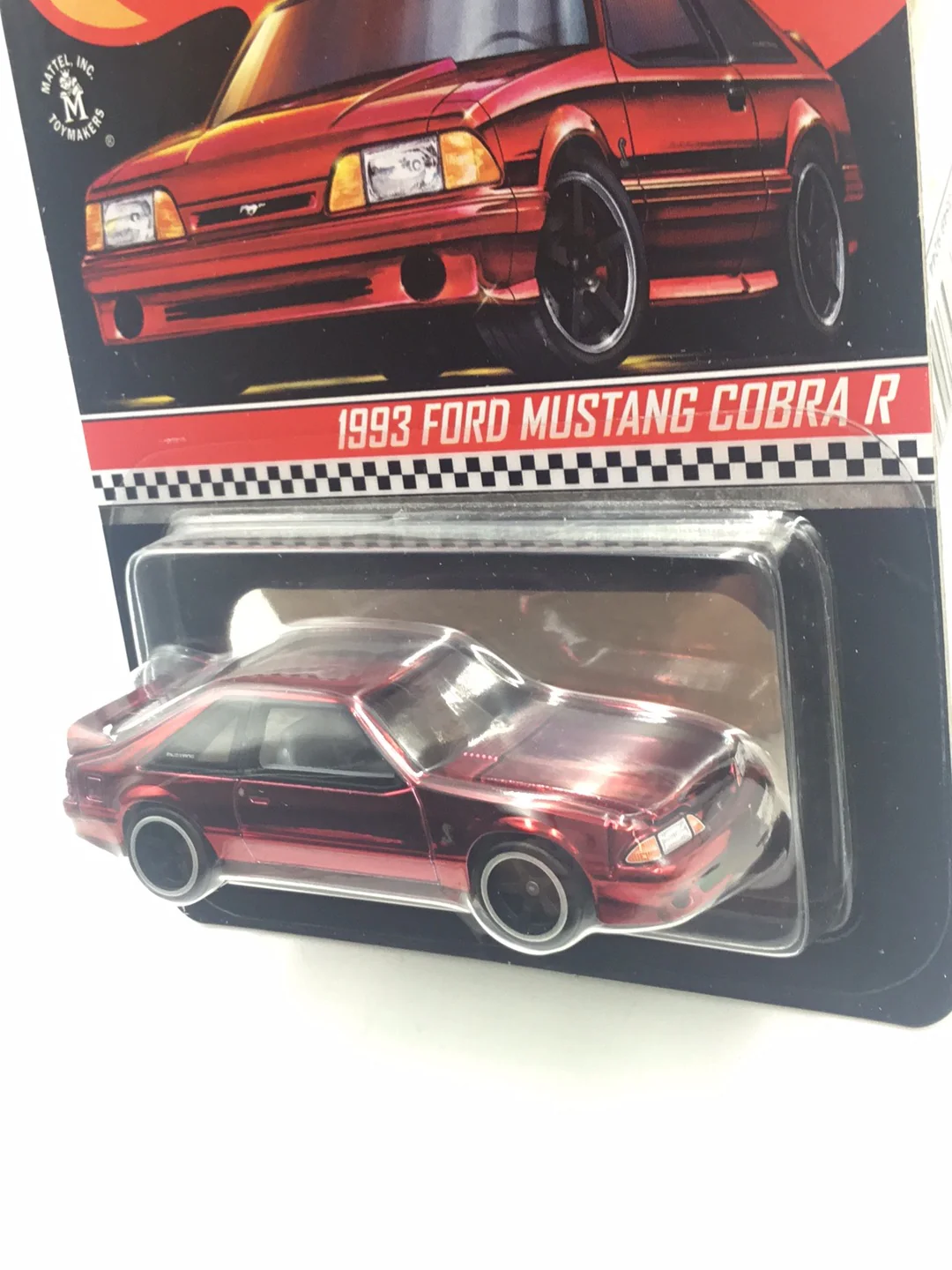 Hot wheels redline club 1993 Ford Mustang Cobra R with protector - Image 4