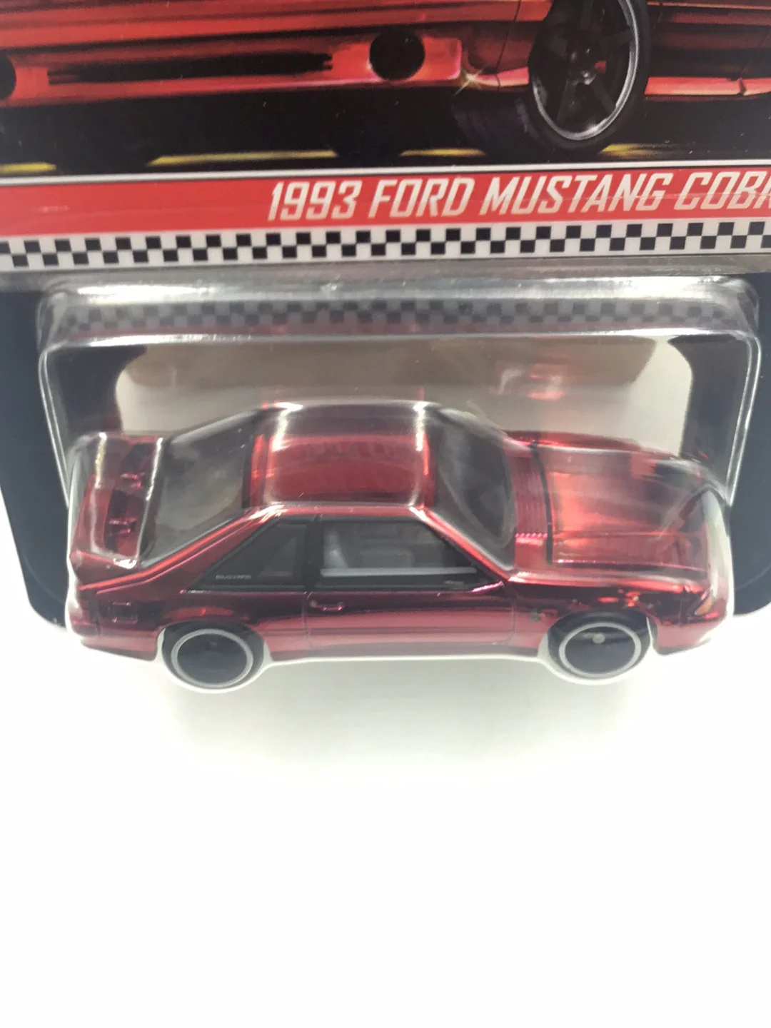 Hot wheels redline club 1993 Ford Mustang Cobra R with protector - Image 5