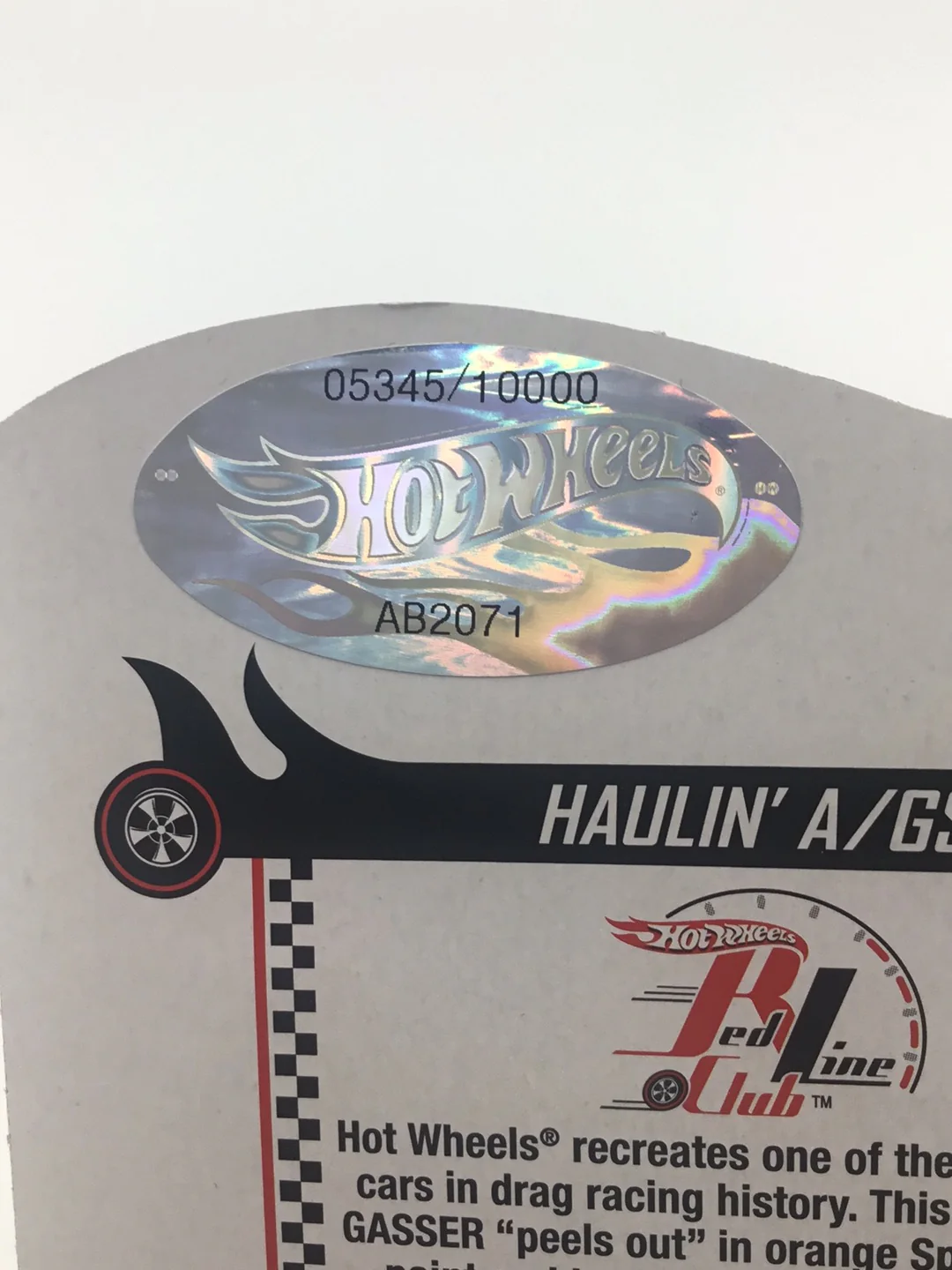Hot wheels redline club 41 Willys Gasser 5345/10000 with protector - Image 7