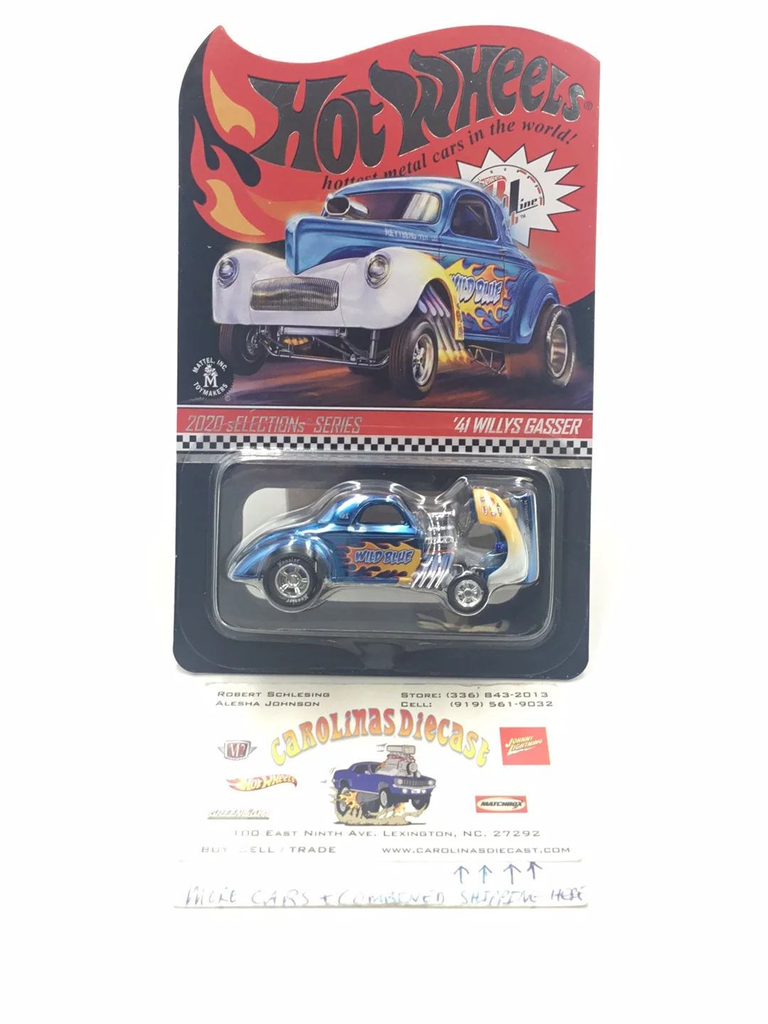Hot wheels redline club 41 Willys Gasser with protector