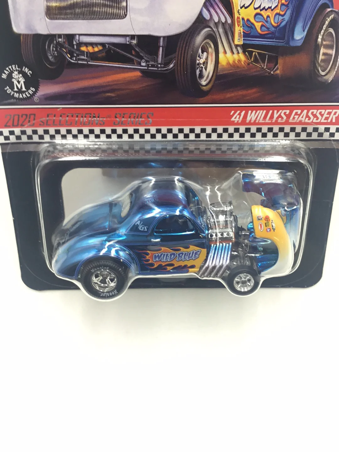 Hot wheels redline club 41 Willys Gasser with protector - Image 5