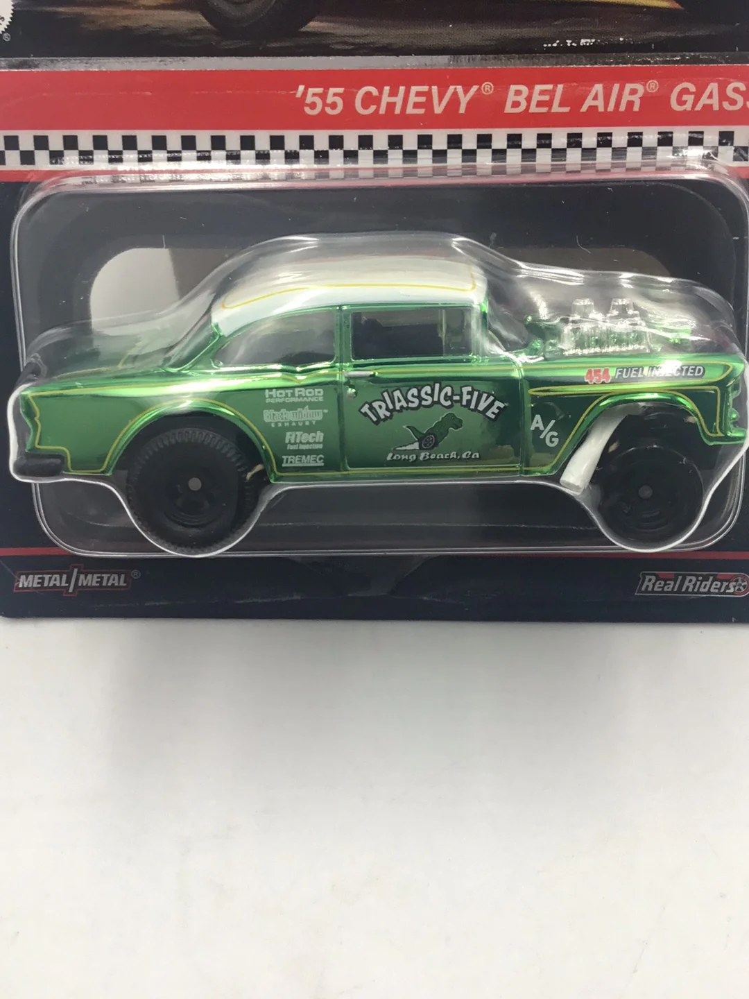 Hot wheels redline club 55 Chevy Bel Air Gasser with protector - Image 2